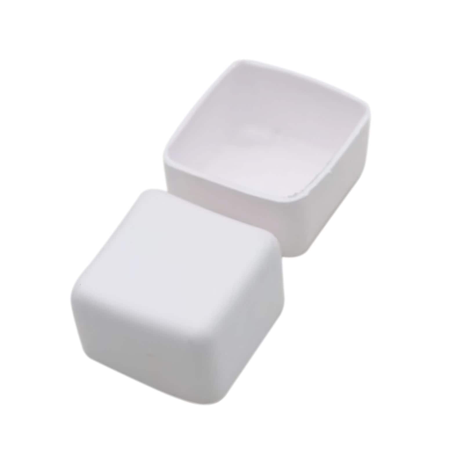 Aoibox  50 Pack 1 5 8 in Strut Channel End Caps White PVC Square Inserts for Protecting Strut Channel Ends