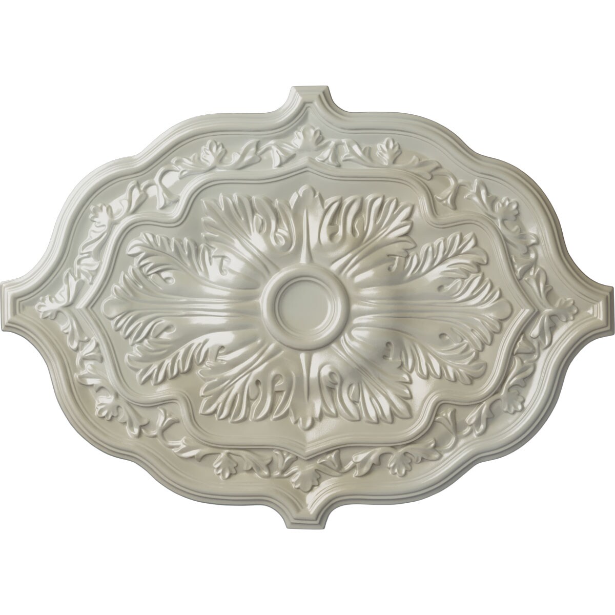 Ekena Millwork CM36X26PEFBS Pesaro 36-in W x 36-in L Flash Blue Polyurethane Ceiling Medallion