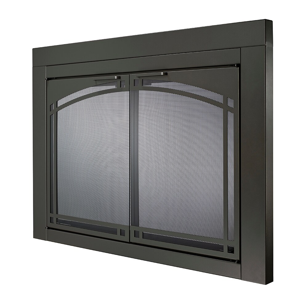 allen + roth FPDS302SLV Glass-Fireplace-Doors - View #7