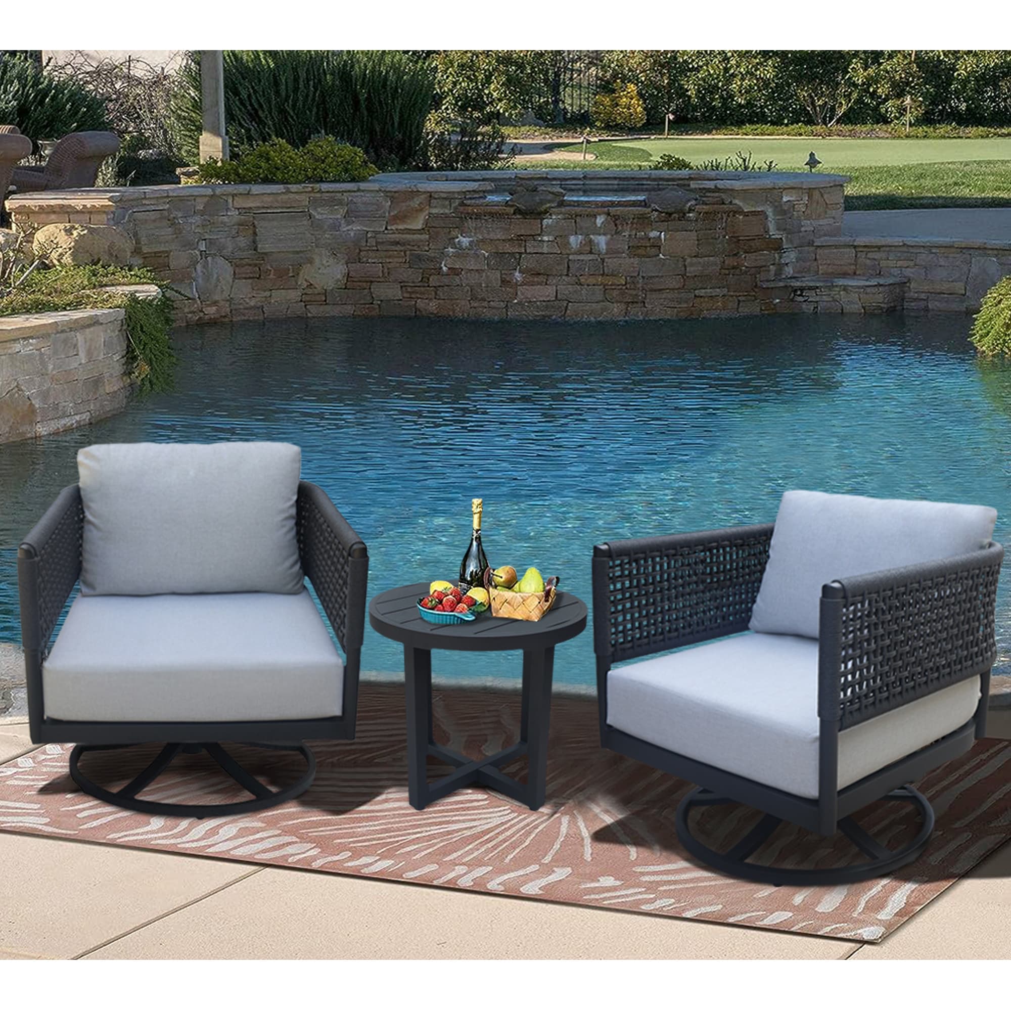 International Concepts KODOT-12RE-201SW-2 Patio-Conversation-Sets - View #5