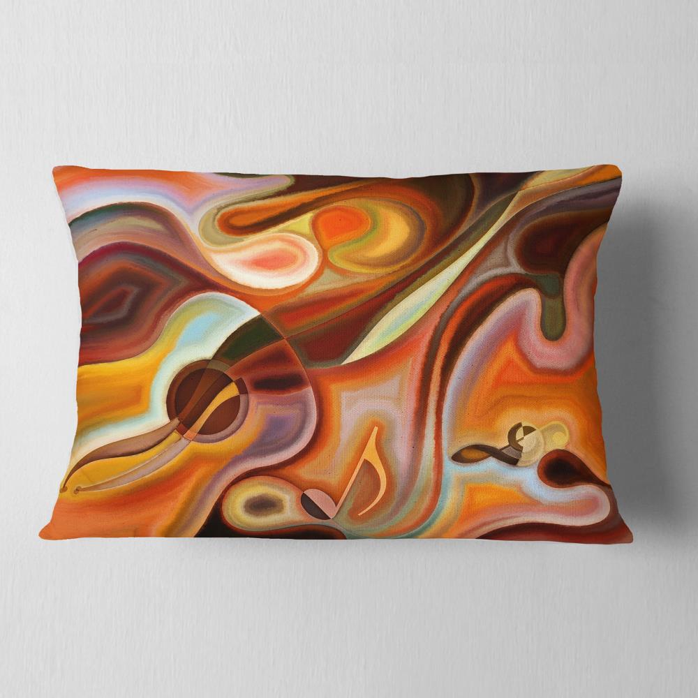 Designart CU6148-12-20 12-in x 20-in Brown Indoor Decorative Pillow