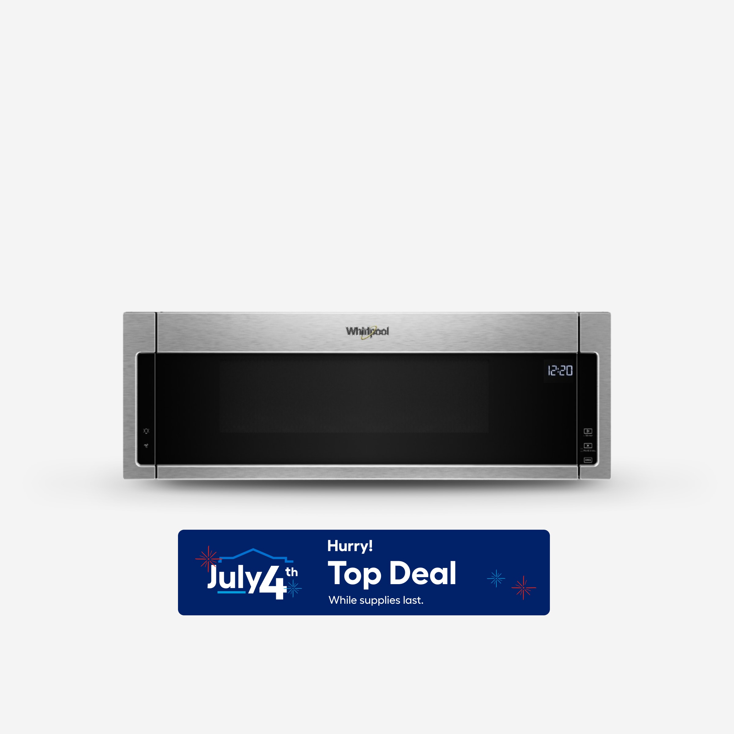Whirlpool WML55011HS - 1.1 cu. ft. Capacity- 1000 Watts- Low Profile Design- Sensor Cooking- Stainless Steel Finish