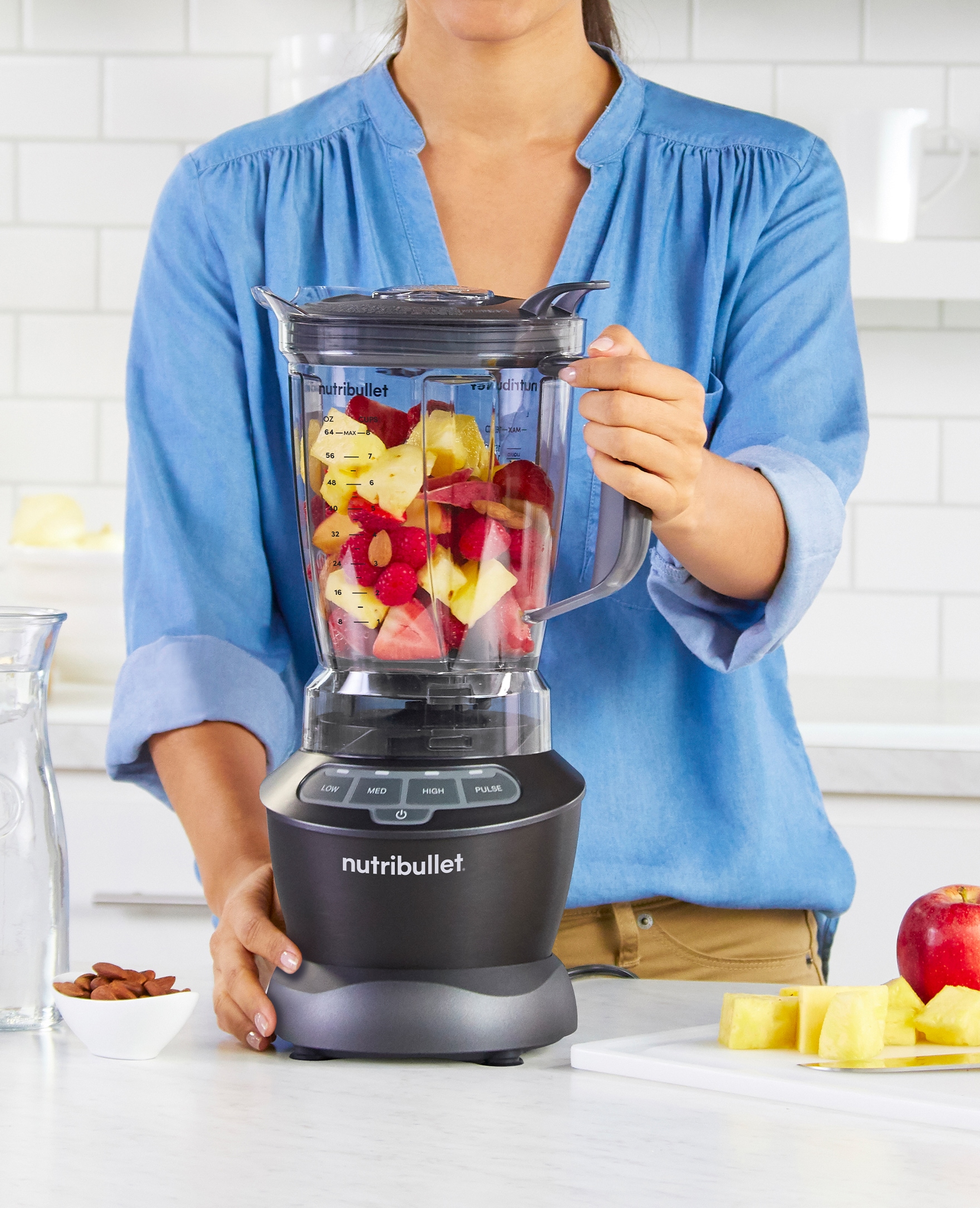 nutribullet 64-oz Gray 1200-Watt Pulse Control Blender in the Blenders  department at