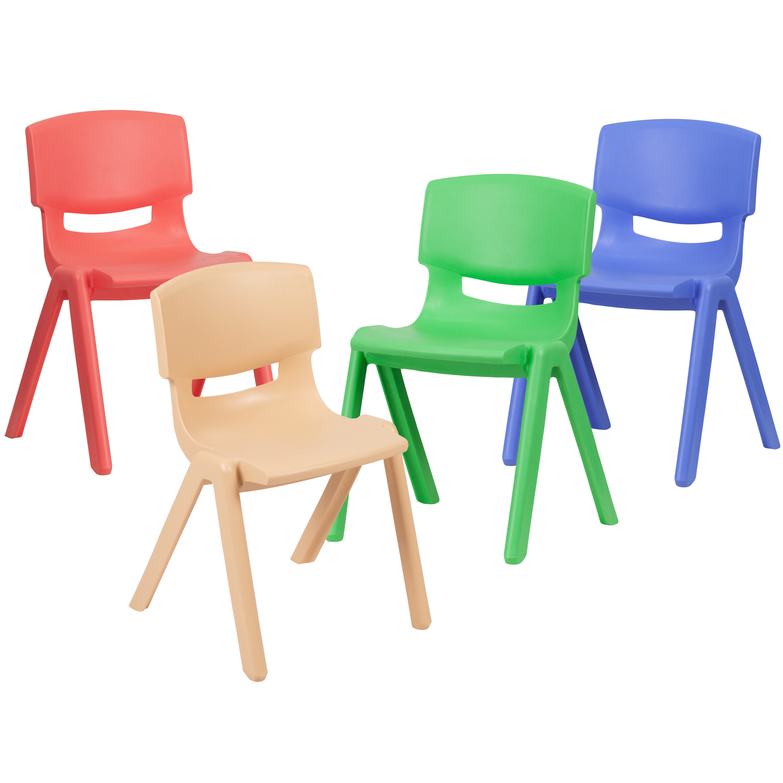 Flash Furniture 889142903208 4 Modern Assorted Plastic Accent Chair