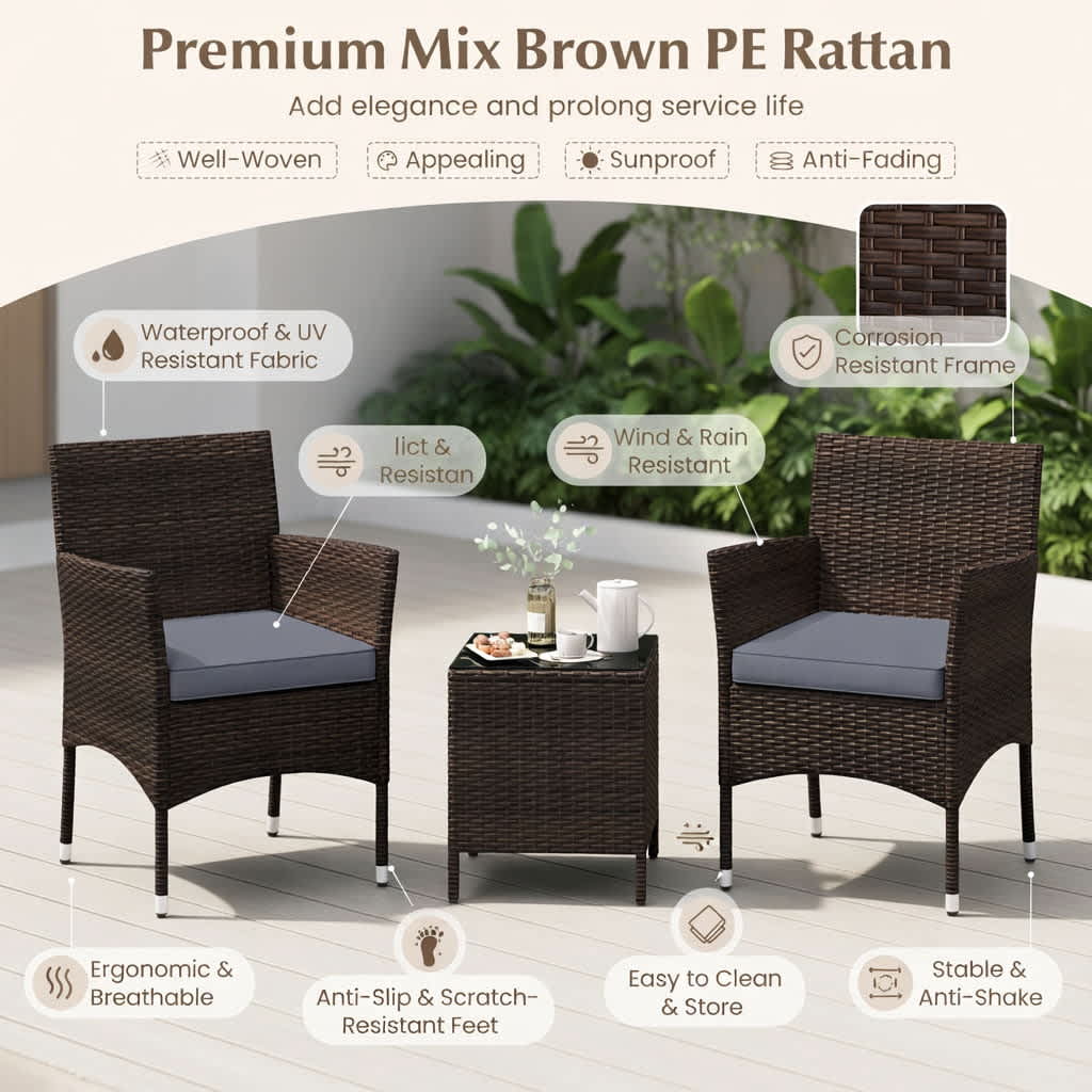 Choco Moon 5357740124127 Patio-Conversation-Sets - View #2