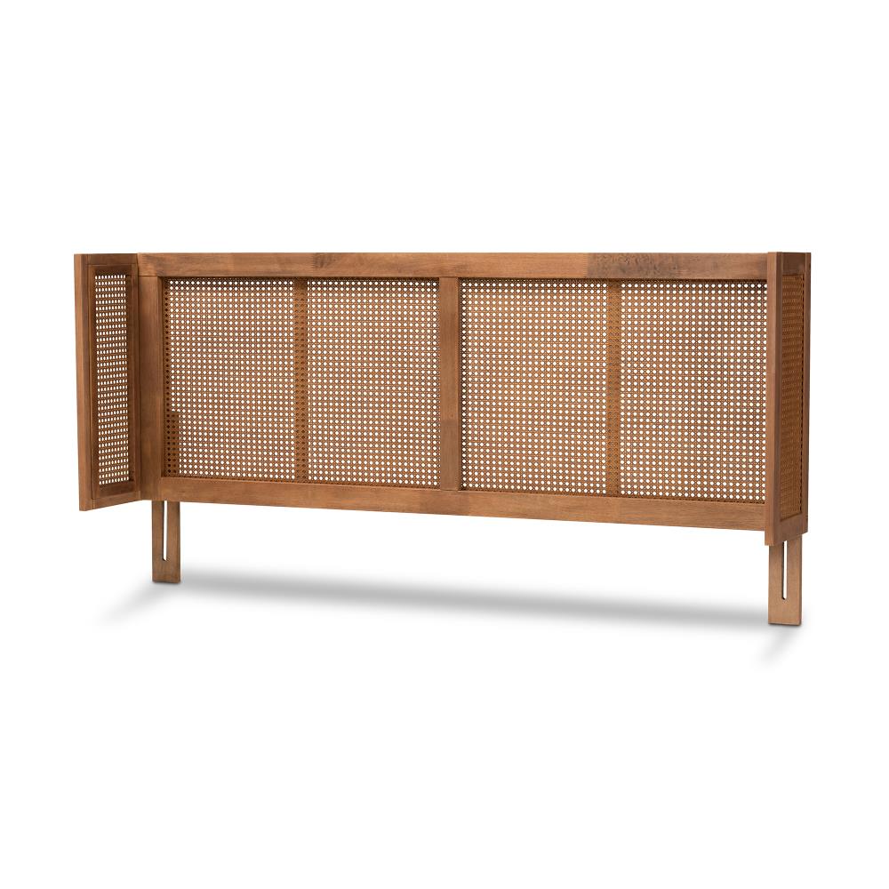 Baxton Studio Rina Mid Century King Headboard in the Headboards