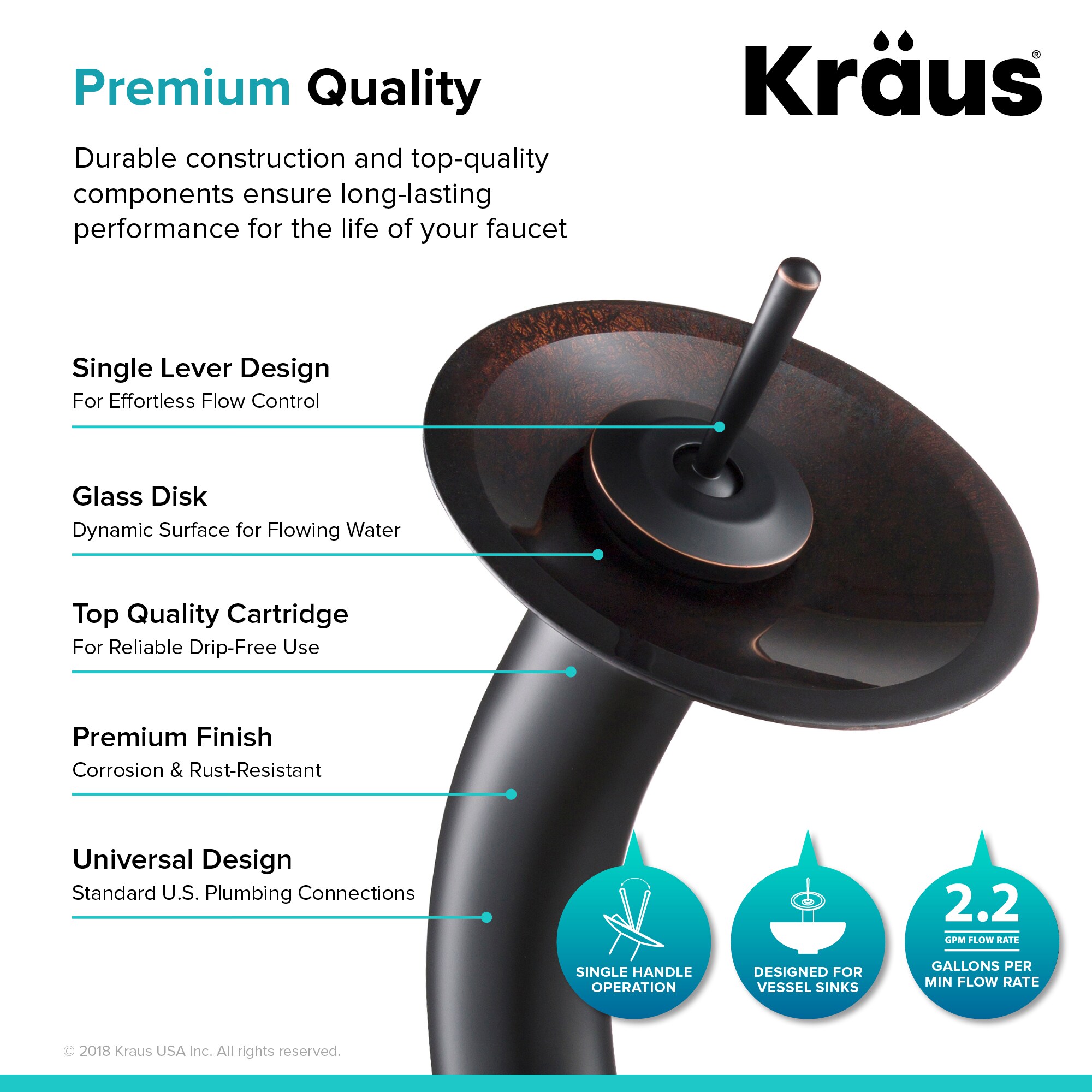 Kraus C-GV-580-12MM-10ORB Bath-Sink - View #8