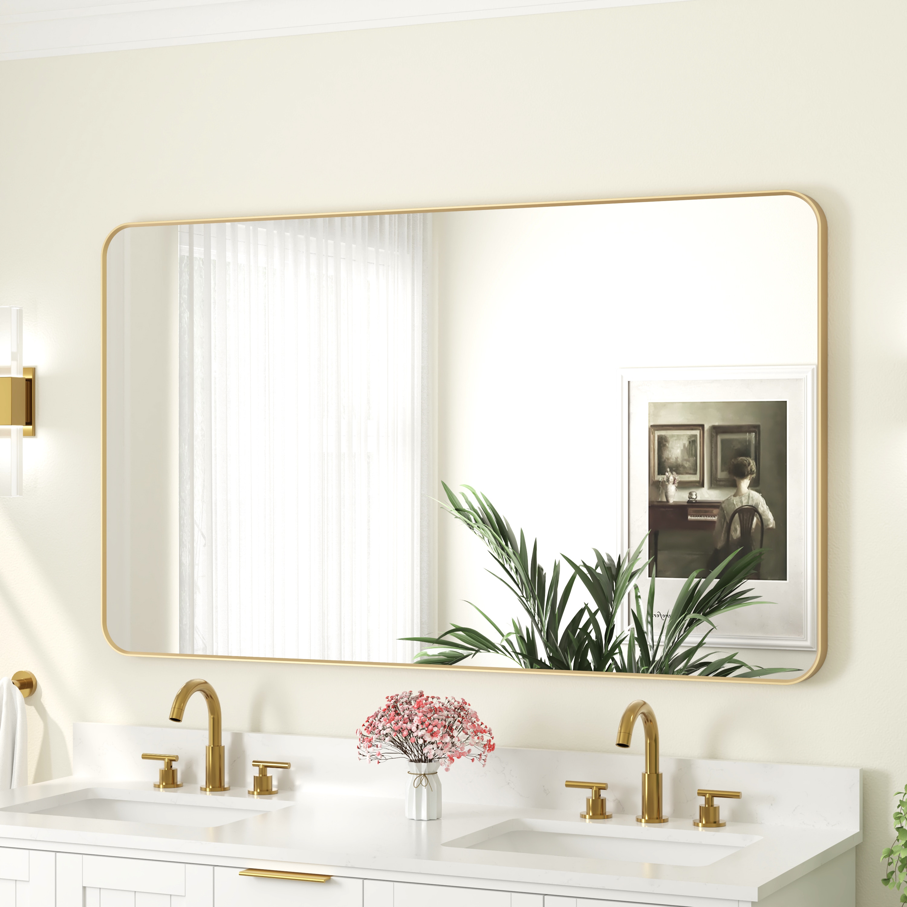 WELLFOR EX-4024DHJS Framed-Bath-Mirrors - View #2