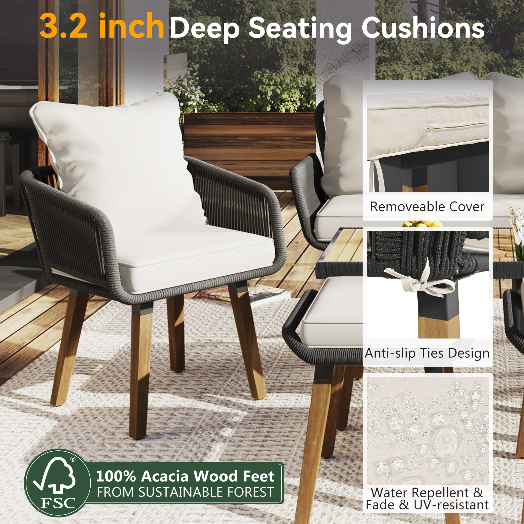 ModernLuxe L-SK000005AAA Patio-Conversation-Sets - View #6