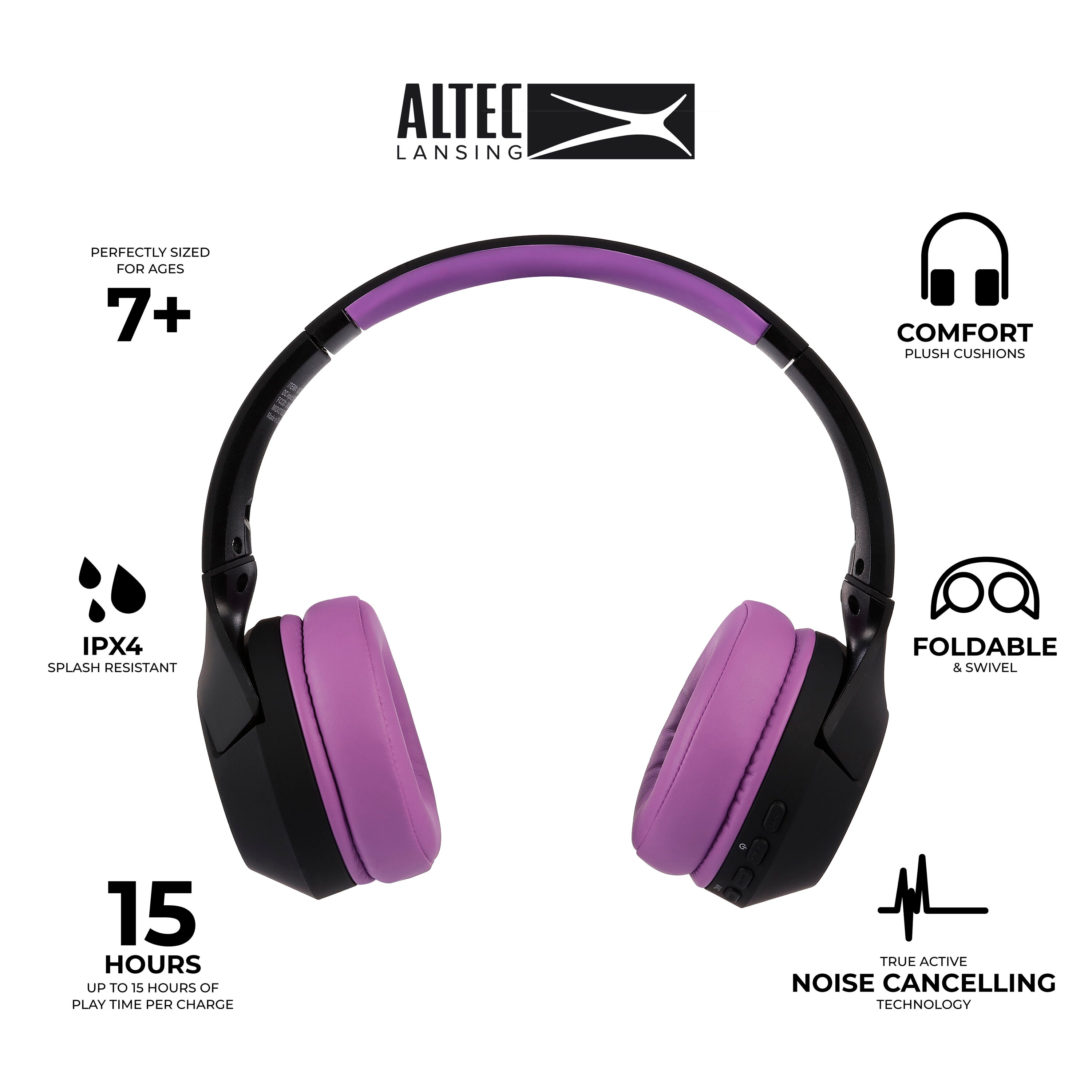 Altec Lansing MZX4500-BOPUR headphones - View #2