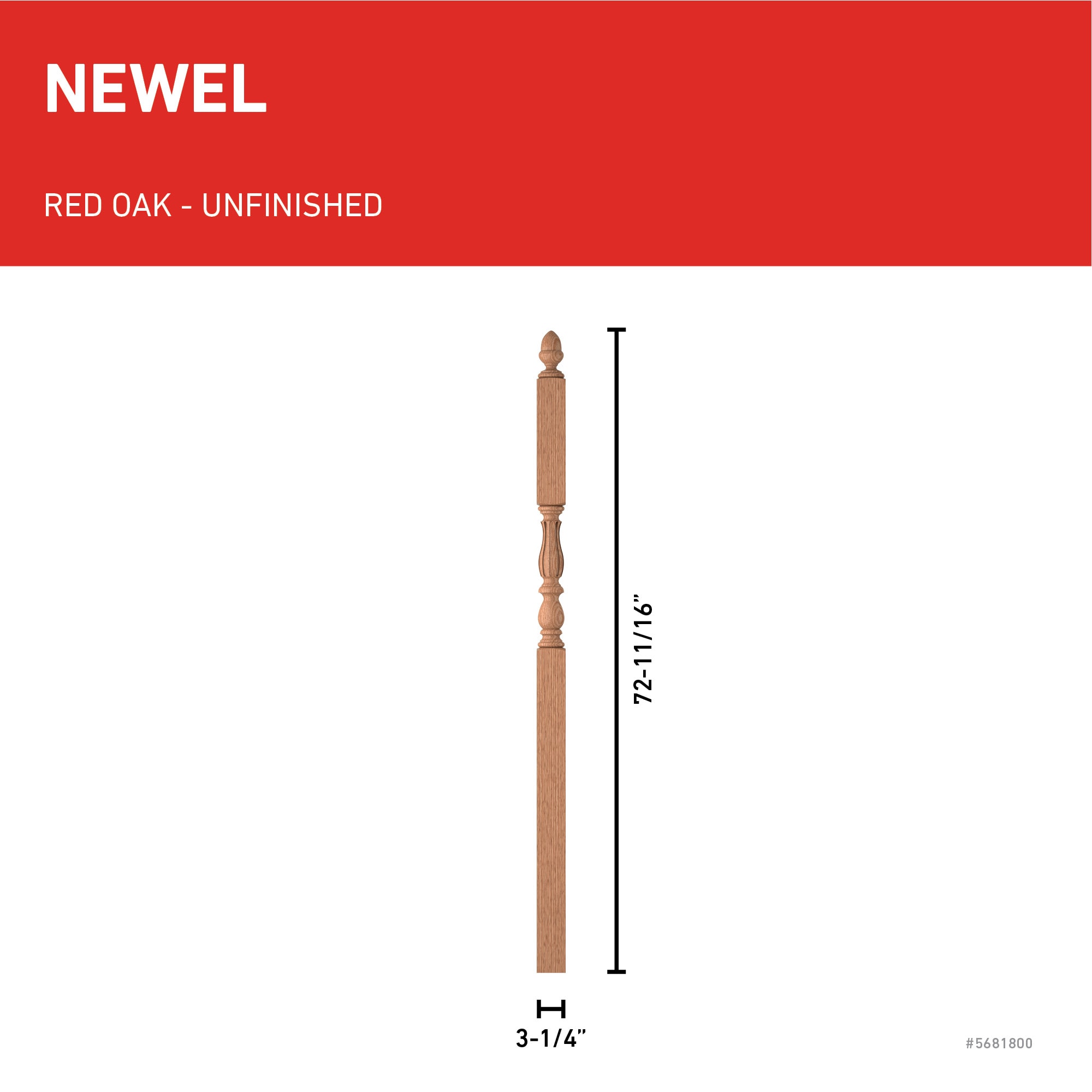 L.J. Smith Stair Systems LJF-3946-O Interior-Stairpart-Newel-Posts - View #3
