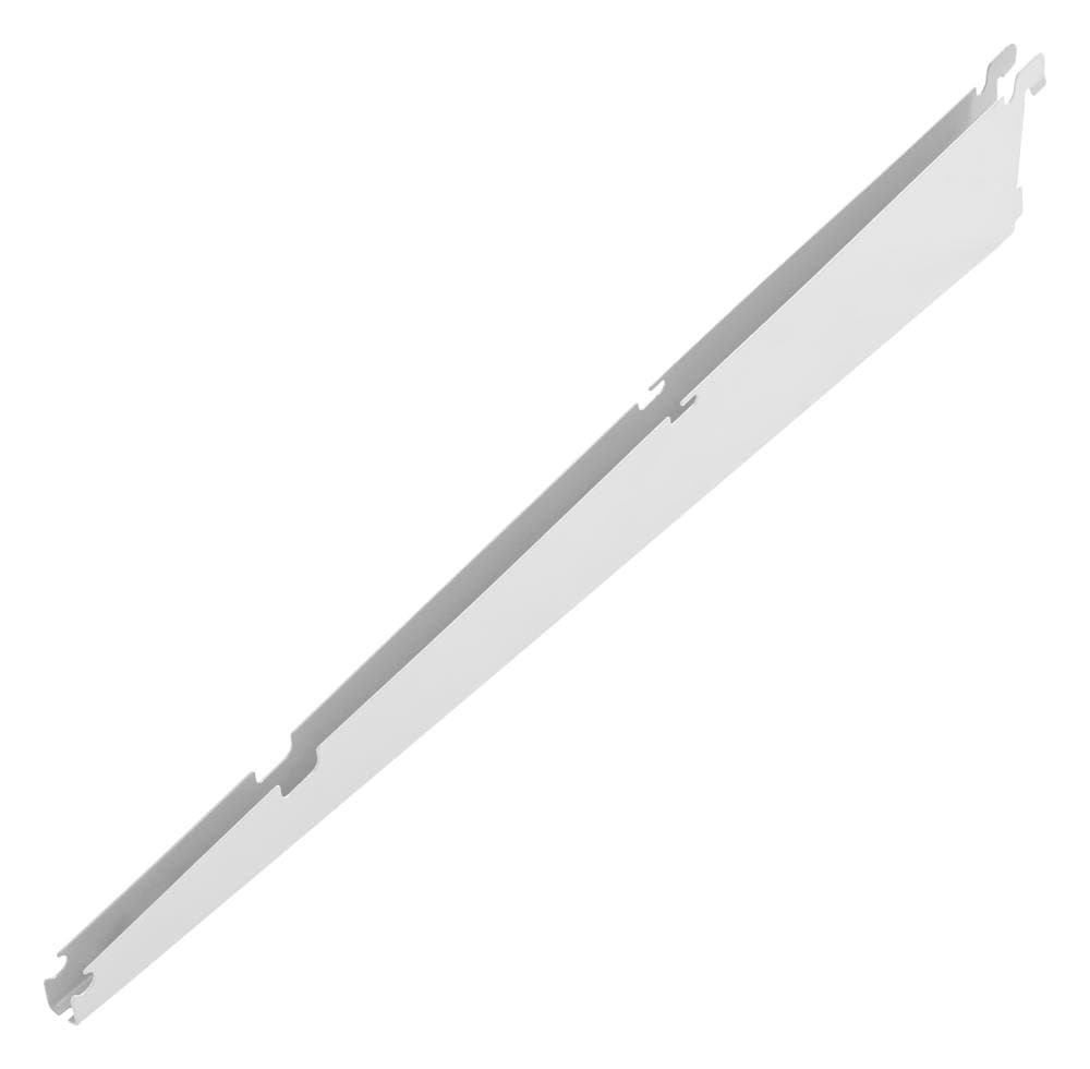 Rubbermaid 18.5 in. White Twin Track Bracket for Wood Shelving