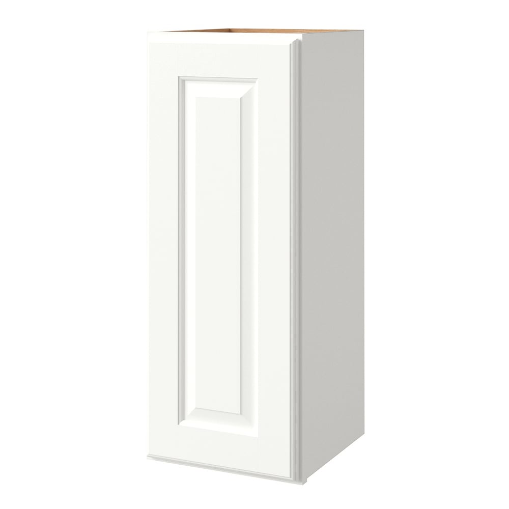 allen + roth 1120TS Tilson 12-in W x 30.125-in H x 12-in D Linen Wall Fully assembled Cabinet (Raised Panel Square)
