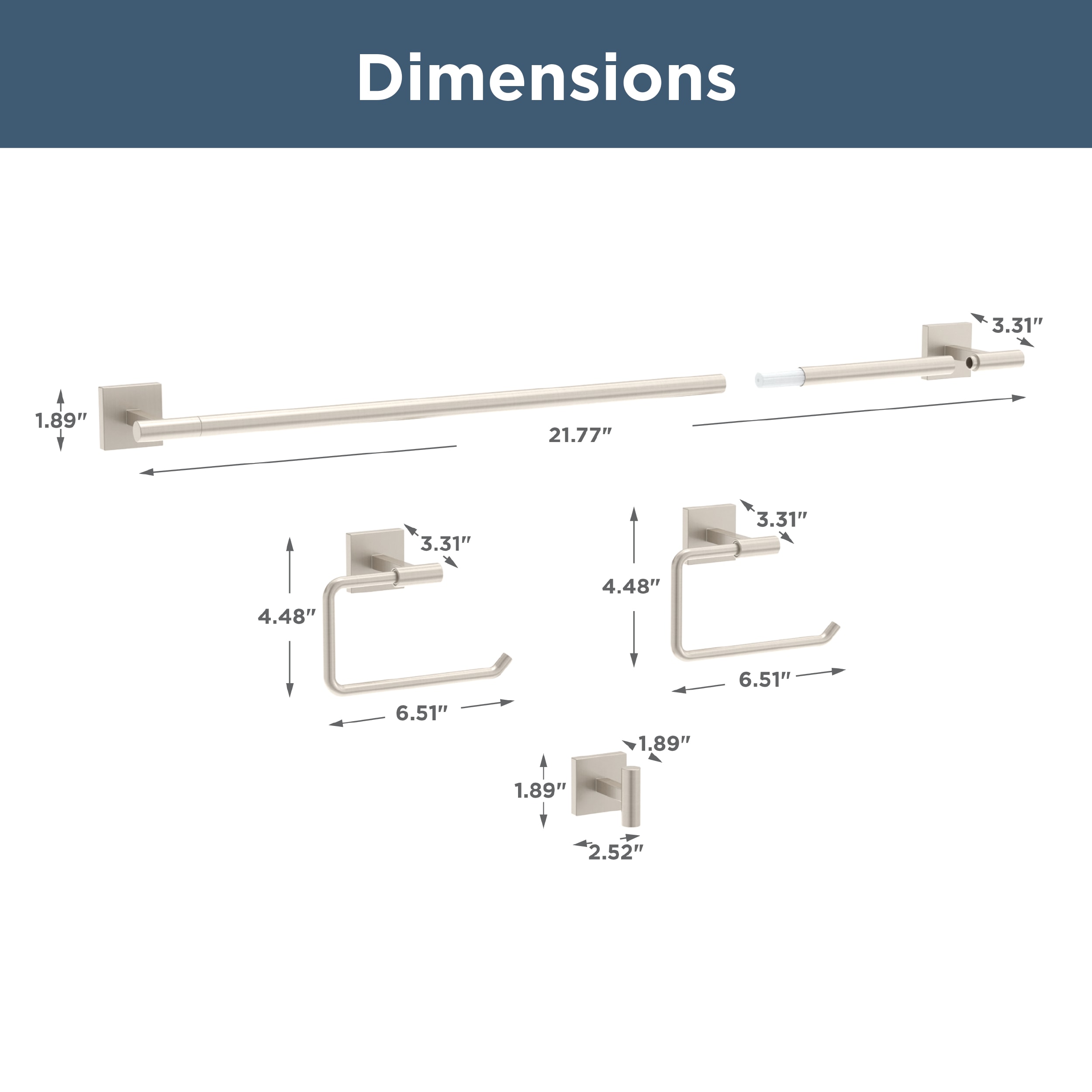 Franklin Brass NASH64-BN Decorative-Bath-Hardware-Kits - View #4