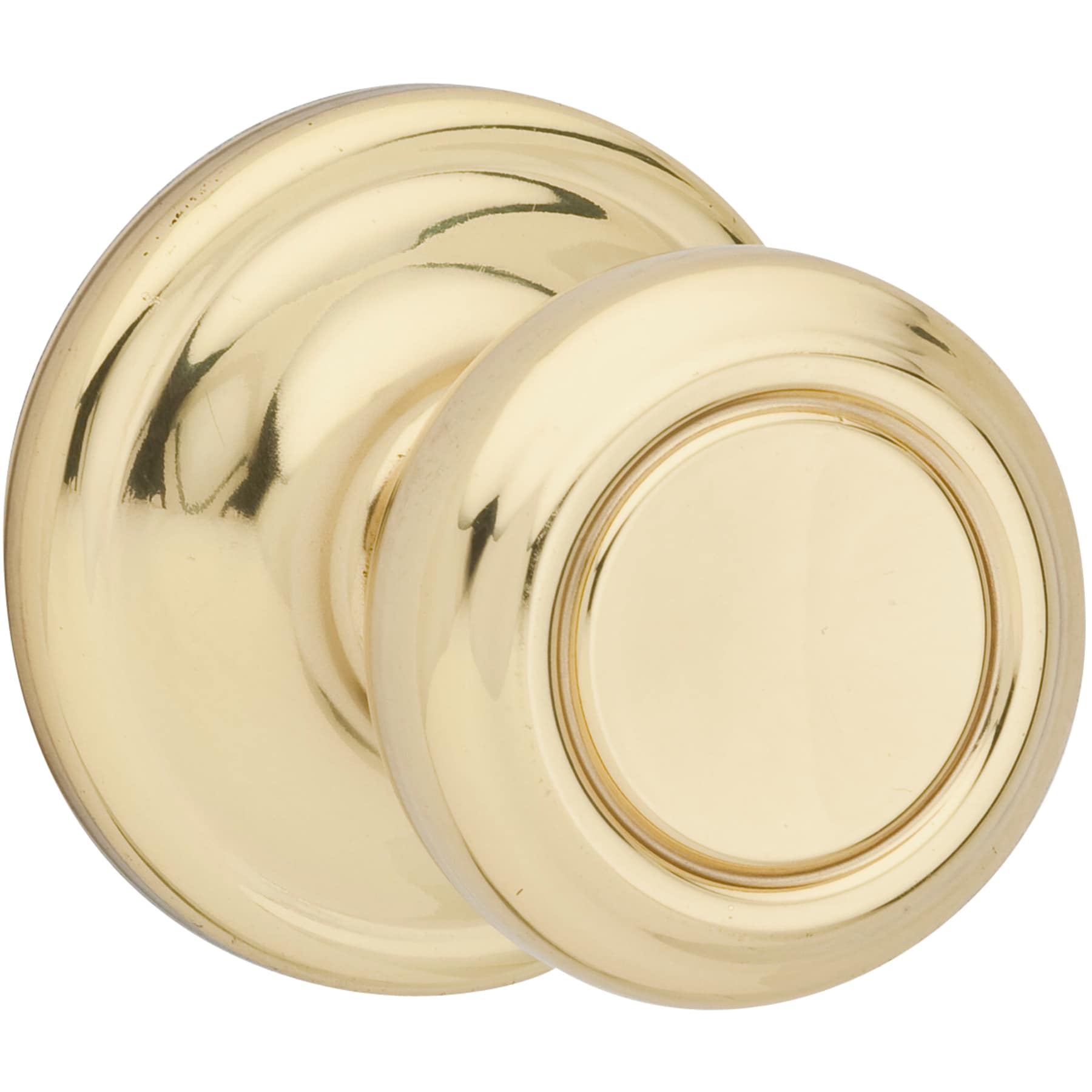 Kwikset Cameron Polished Brass Interior Hall/Closet Passage Door Knob