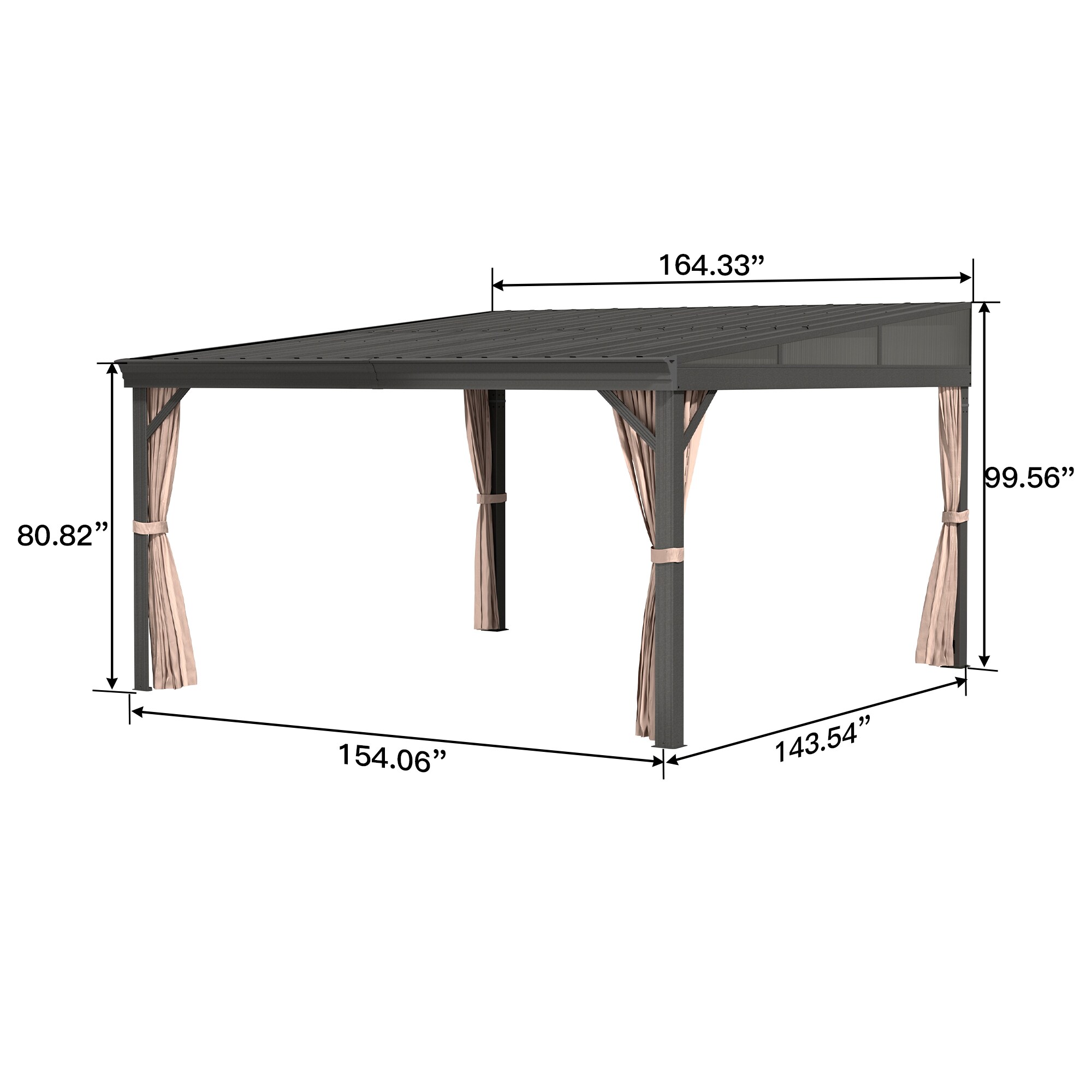 Clihome CL-06LYKQ1014B Wood-Resin-Gazebos - View #6