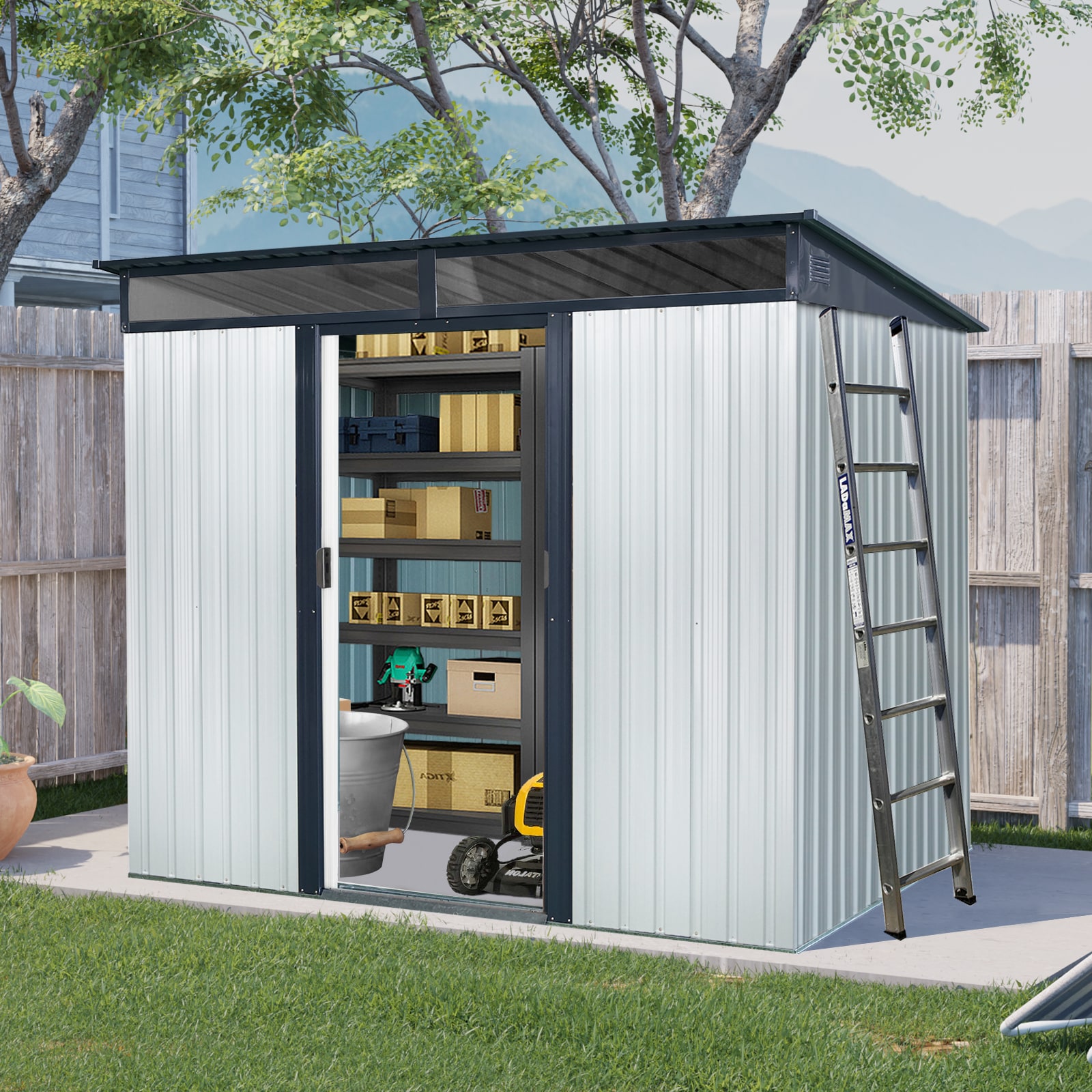 Xspracer ML-OS314WP Metal-Storage-Buildings-Sheds - View #6