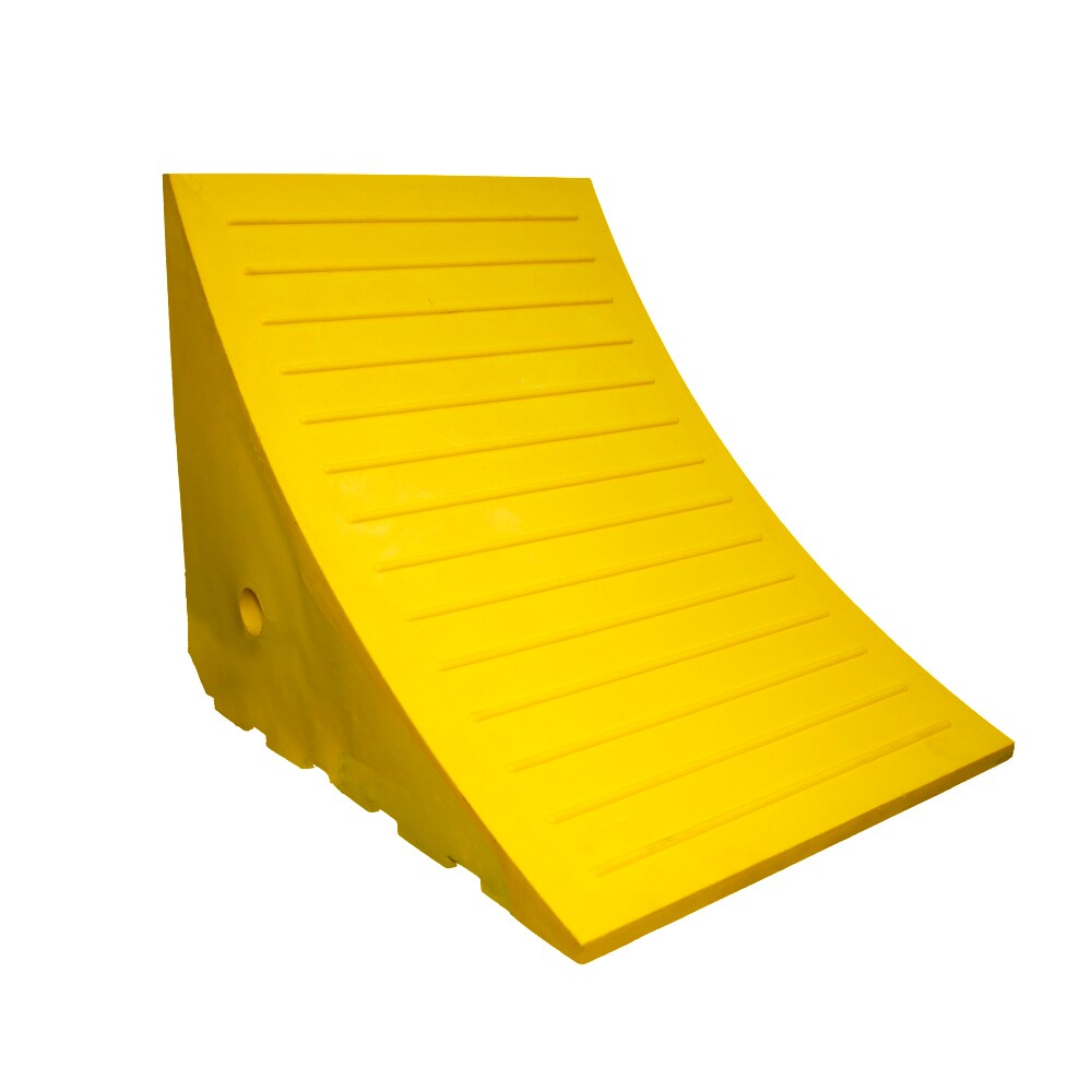ESCO 12594 Heavy Duty Polyurethane Wheel Chocks - Weather Resistant, High Visibility, OSHA/MSHA Compliant