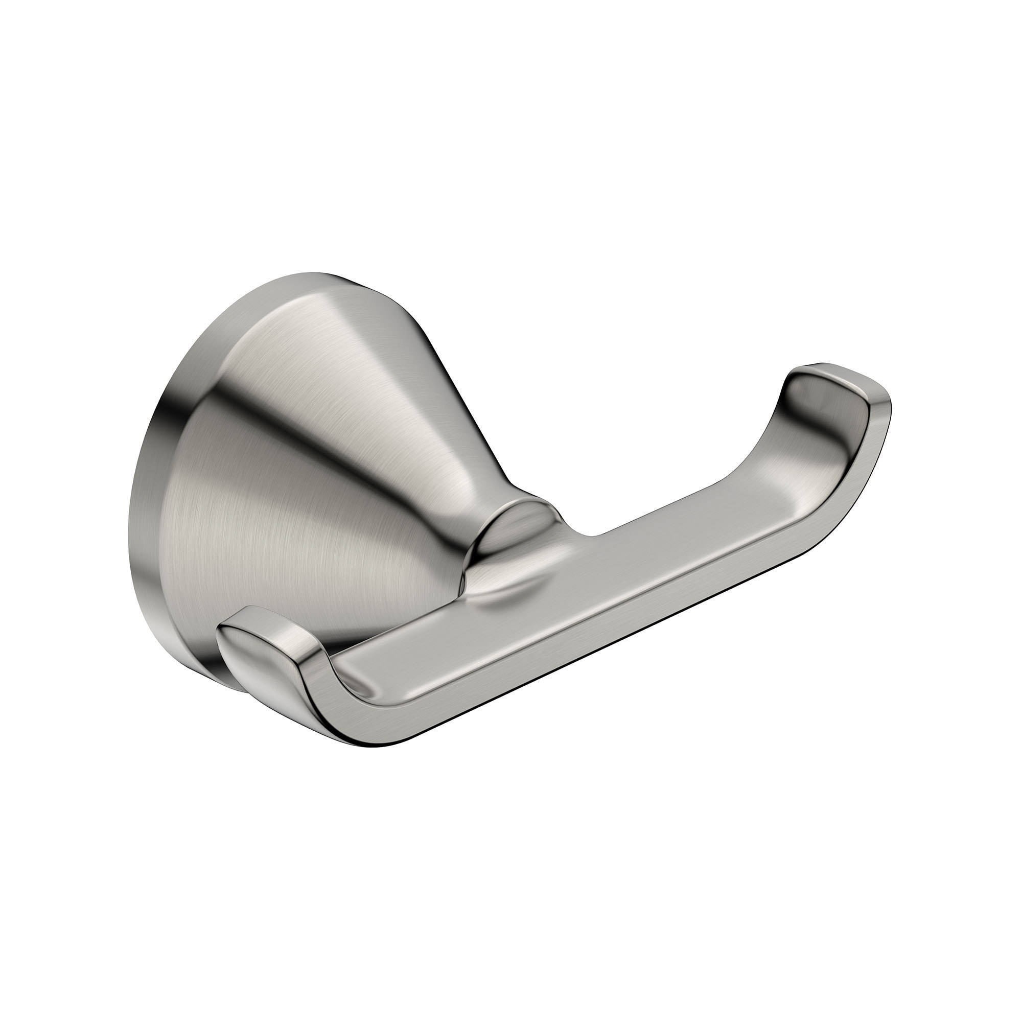 American Standard 7061210.295 Aspirations Brushed Nickel Double -Hook Wall mount Towel Hook