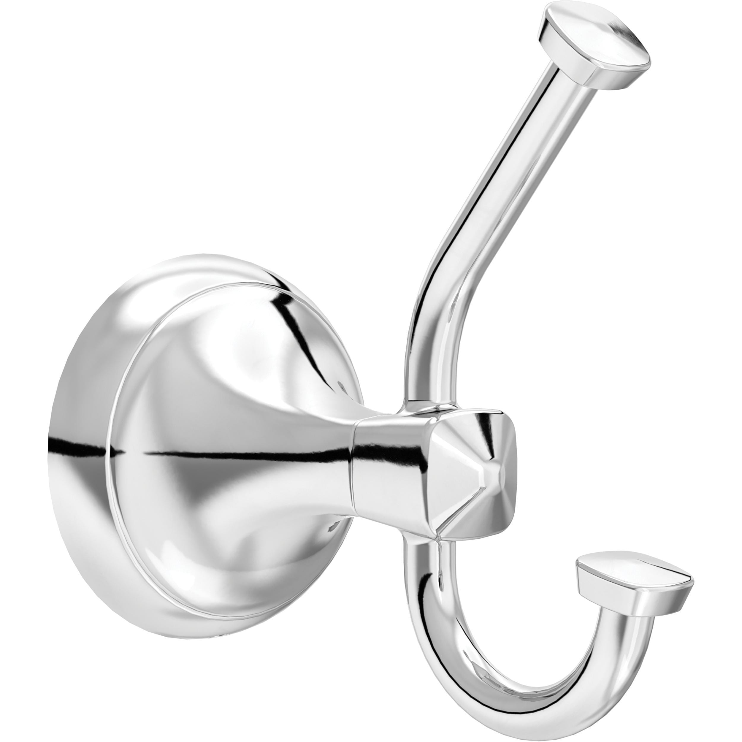 Delta Esato Polished Chrome Double-Hook Wall Mount Towel Hook in