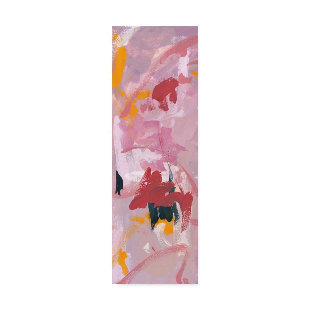 Trademark Fine Art WAG07405-C824GG Framed 24-in H x 8-in W Abstract Print on Canvas