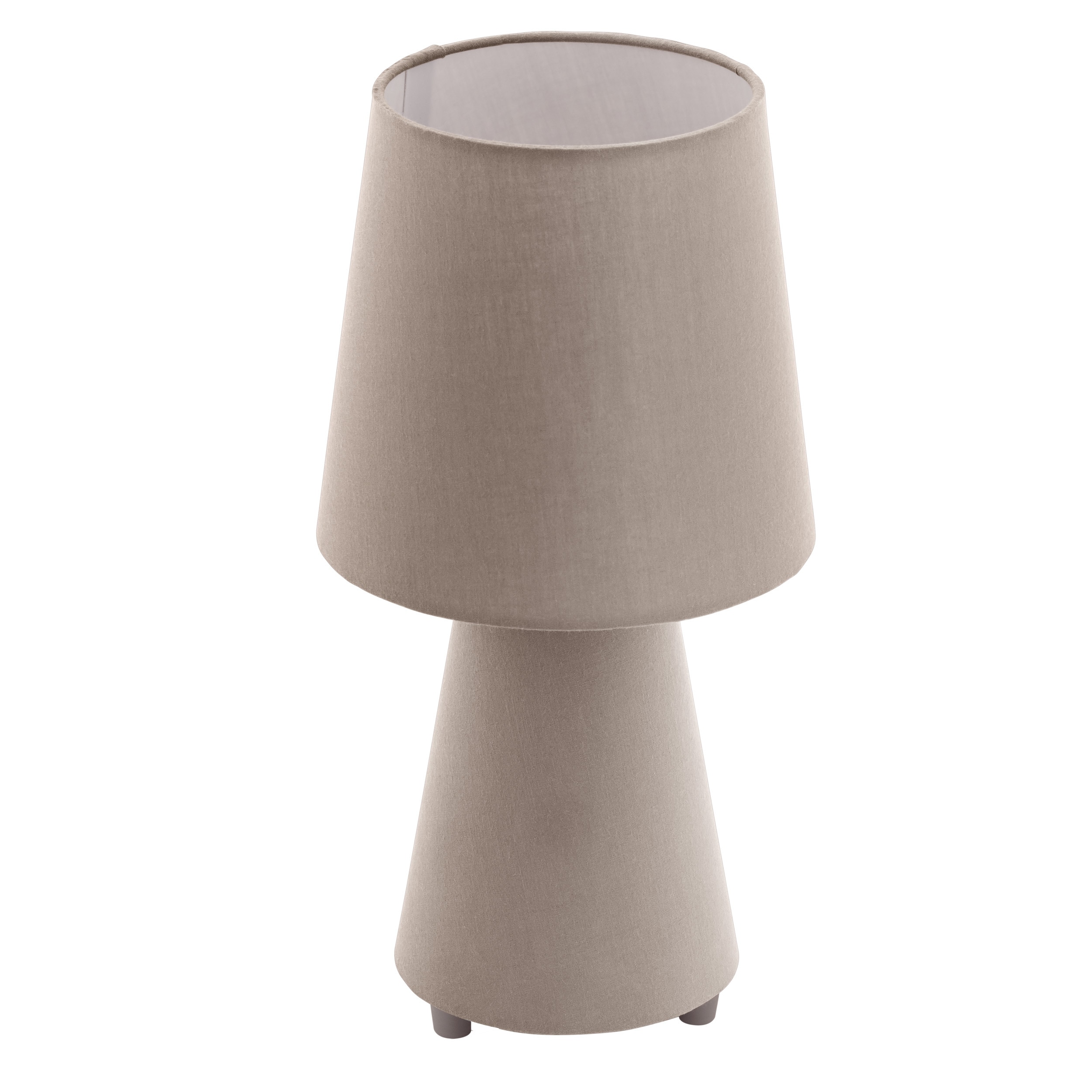 in het geheim uitstulping Maak leven EGLO Carpara 13.39-in Taupe Table Lamp with Fabric Shade in the Table Lamps  department at Lowes.com