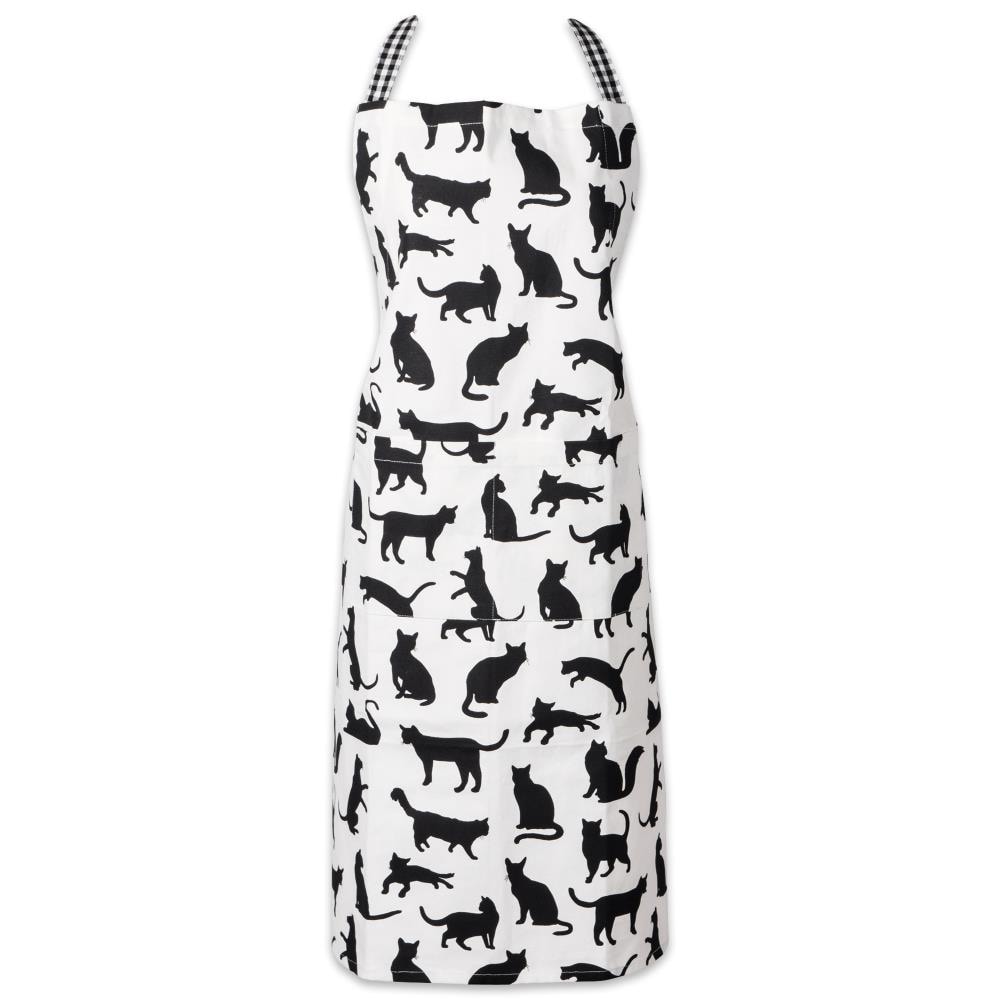 DII CAMZ37435 Cat Print Cotton Grilling Apron