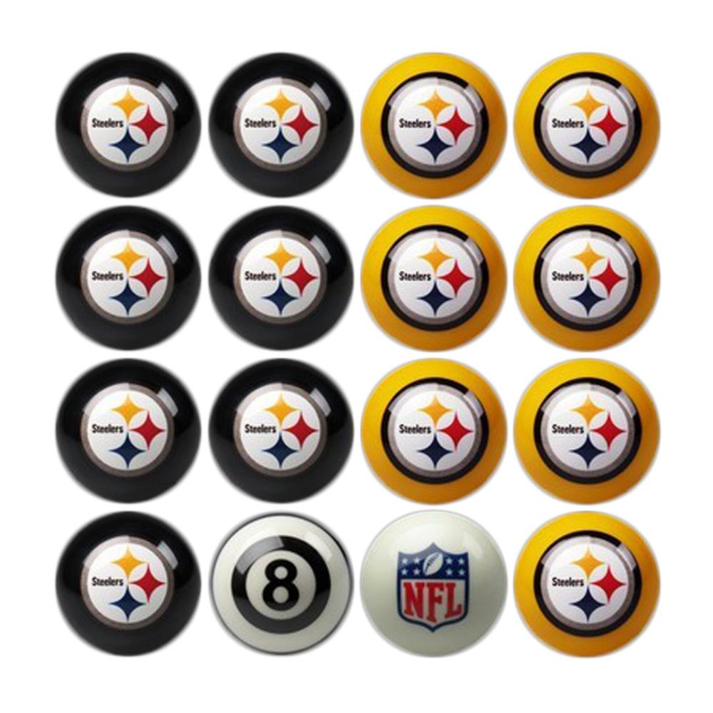 Imperial International Pittsburgh Steelers 16-Ball Multiple Colors/Finishes  Standard Pool Balls at
