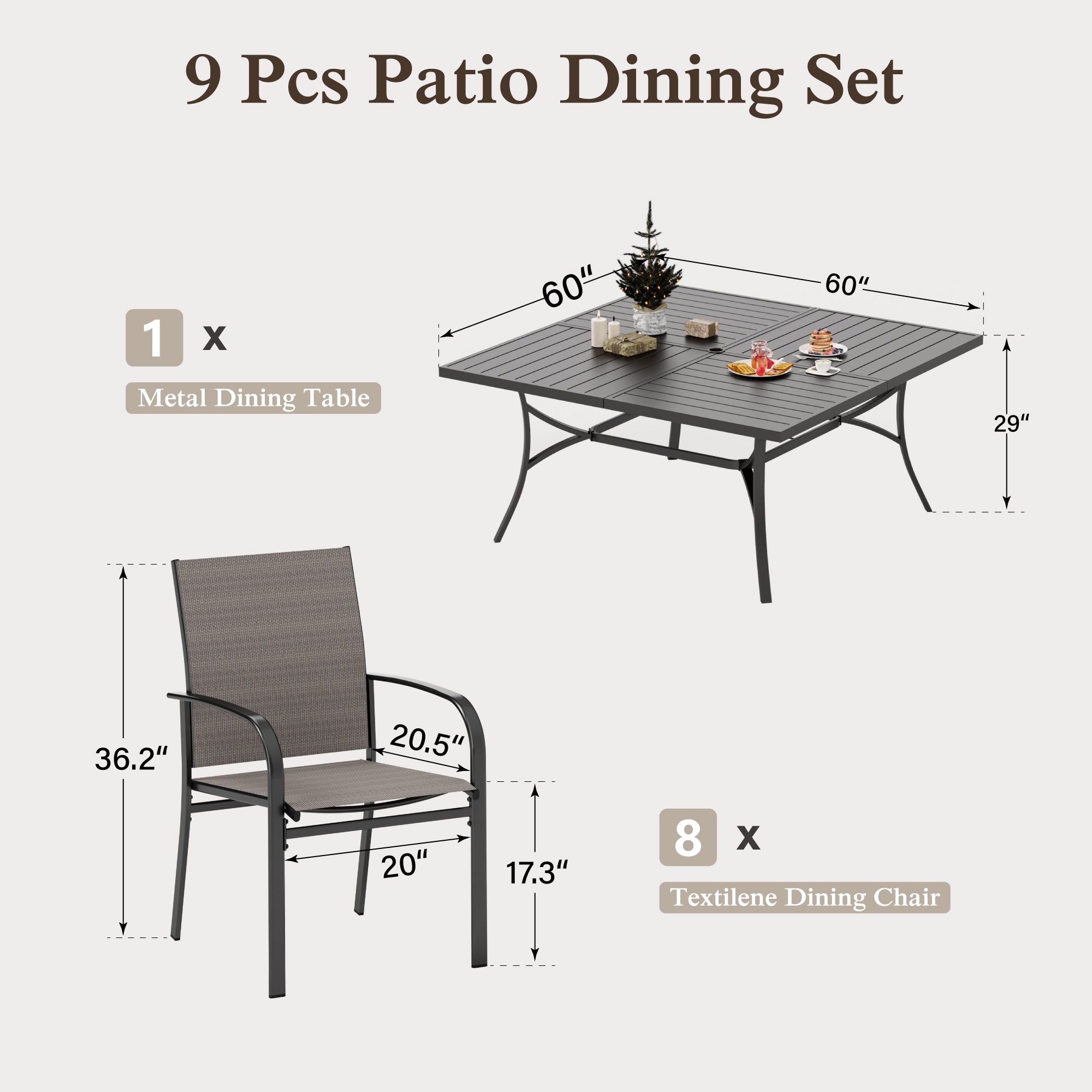 Sunshine Valley TC9-153Z-452 Patio-Dining-Sets - View #6
