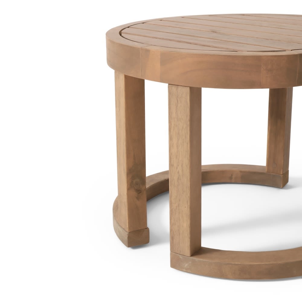 Coolbibila SHEP-PTABLE-BROWN Patio-Tables - View #7