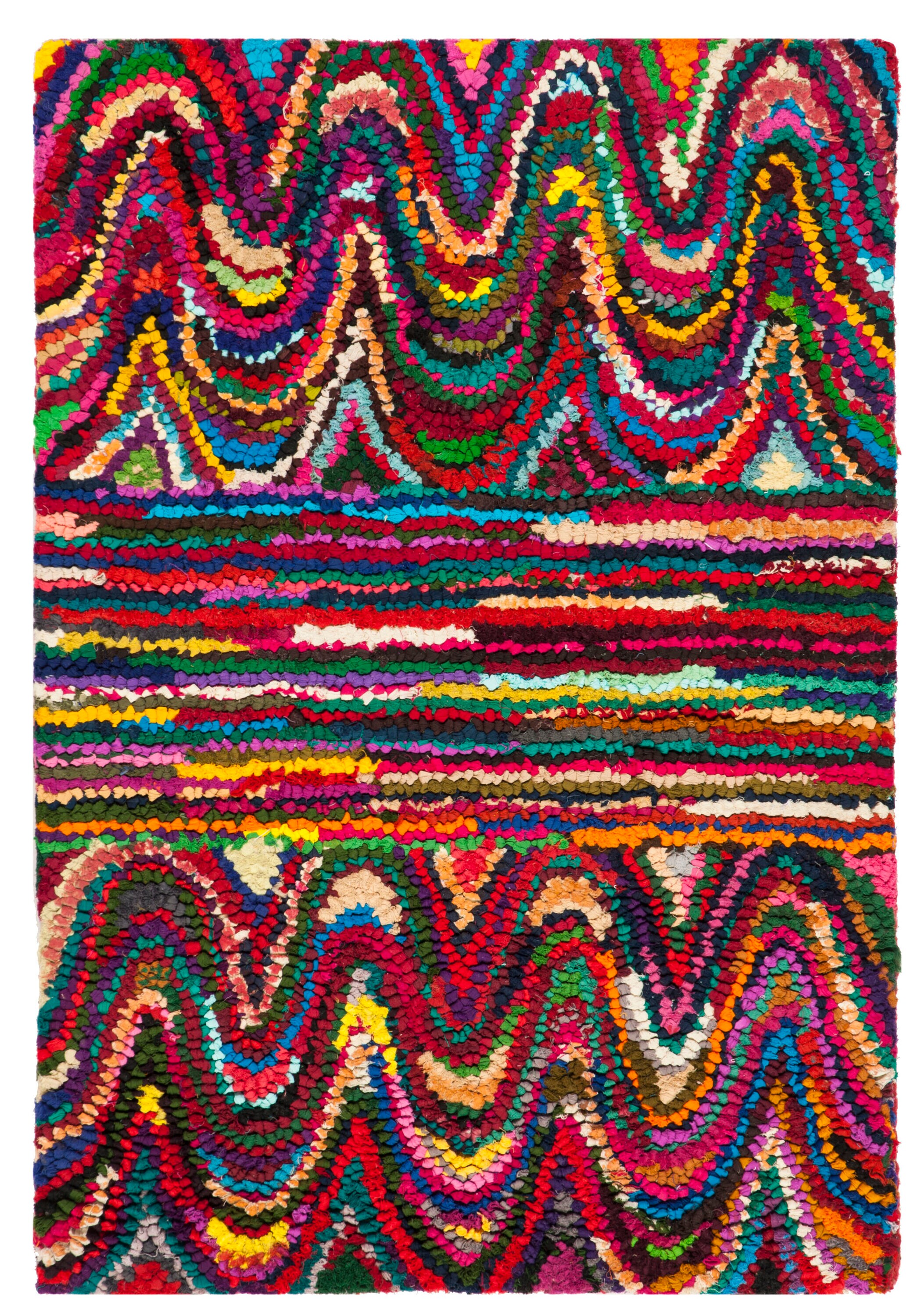 Nantucket Multicolor Hand-Tufted Wool Round Area Rug