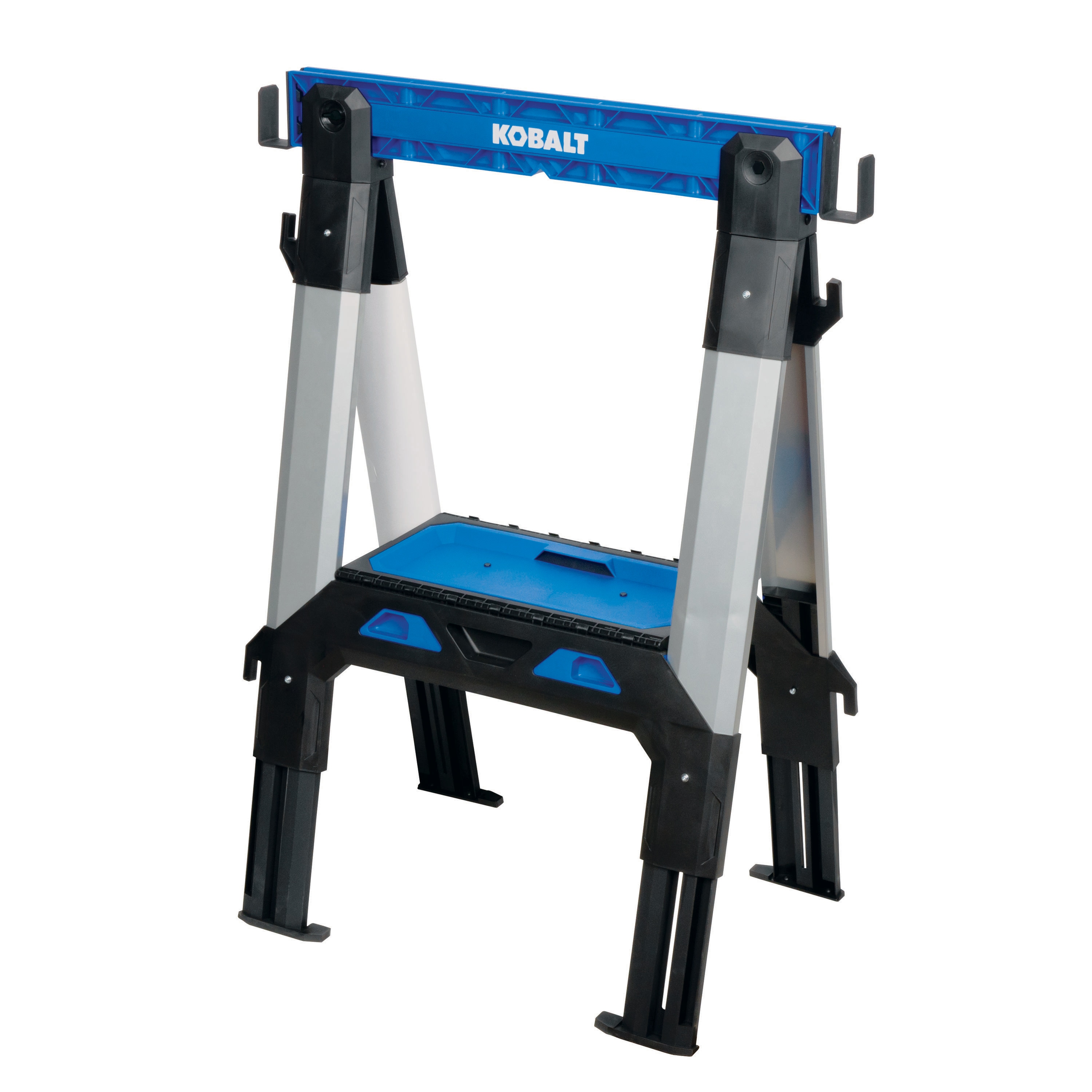 4-in-1 Work Top 30.75-in W x 33.86-in H Adjustable Polypropylene and Steel Construction Saw Horse (1100-lb Capacity) | - Kobalt 81759