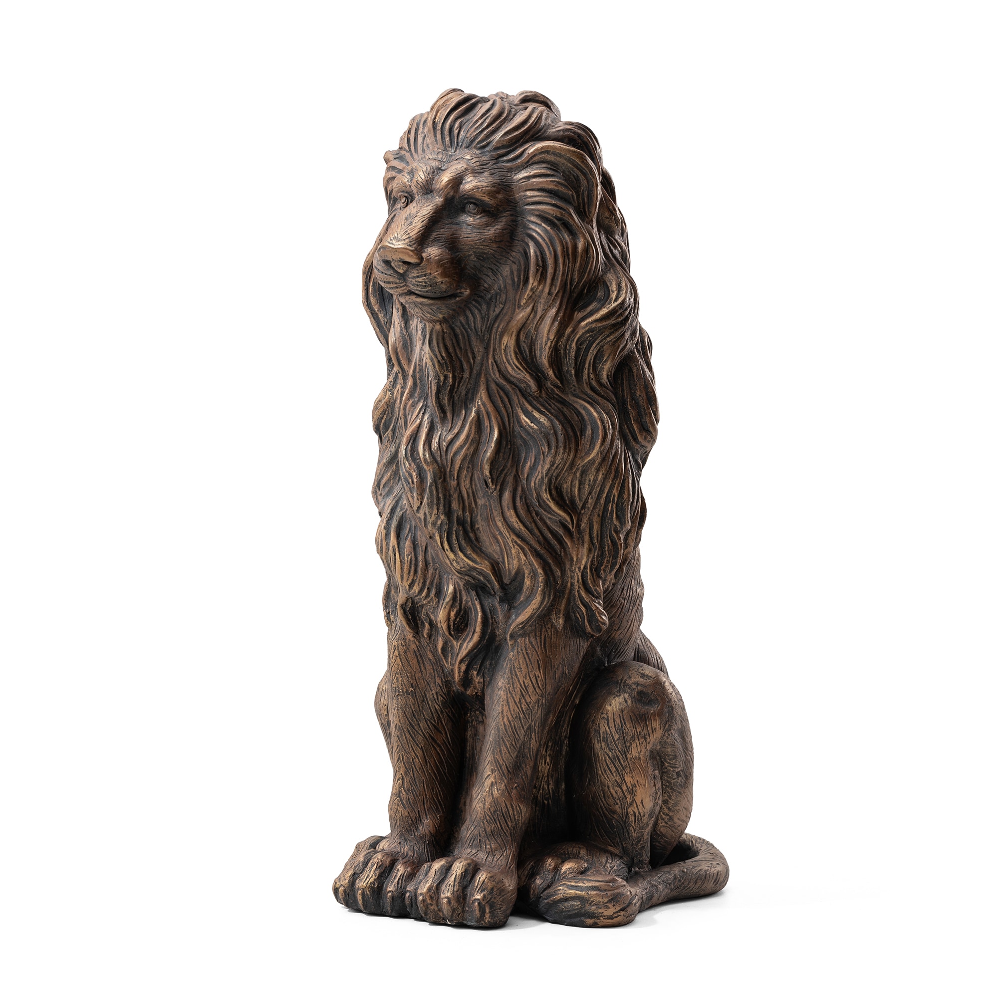 Glitzhome 2025400055 27.75-Inches H x 16.5-Inches W Bronze Garden Statue