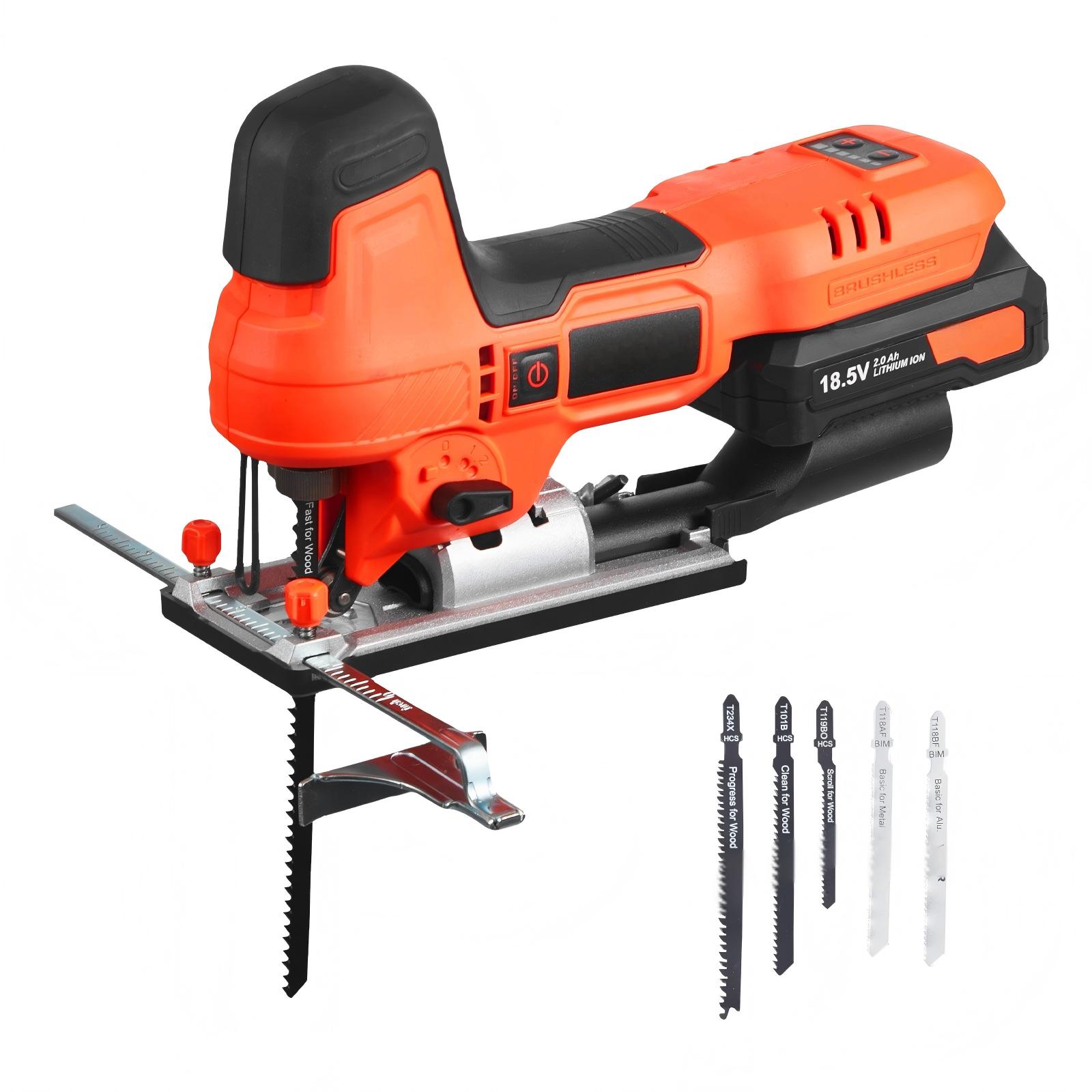 SUGIFT 20V Cordless Brushless Jig Saw with 6 Blades and Variable Speed #QLLSSGS134