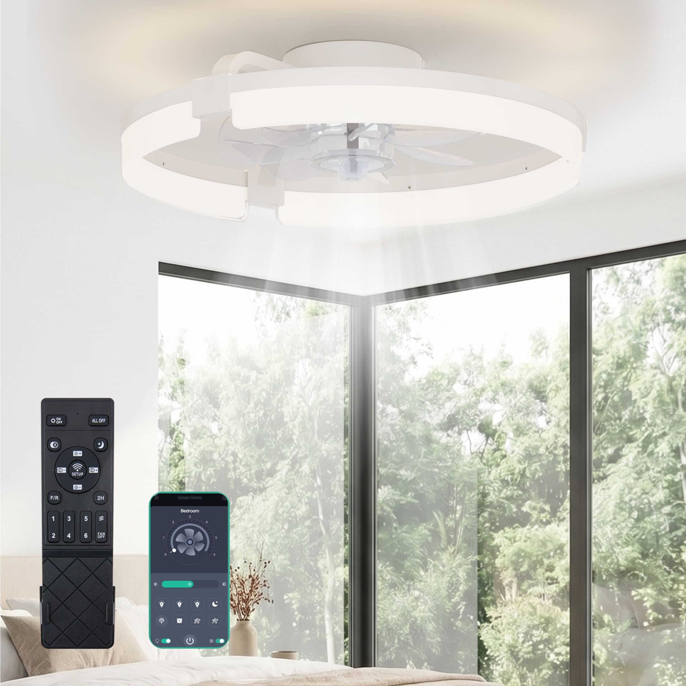 Sweetcrispy L-AC-DSV4CDS-19D7WT Ceiling-Fans - View #2