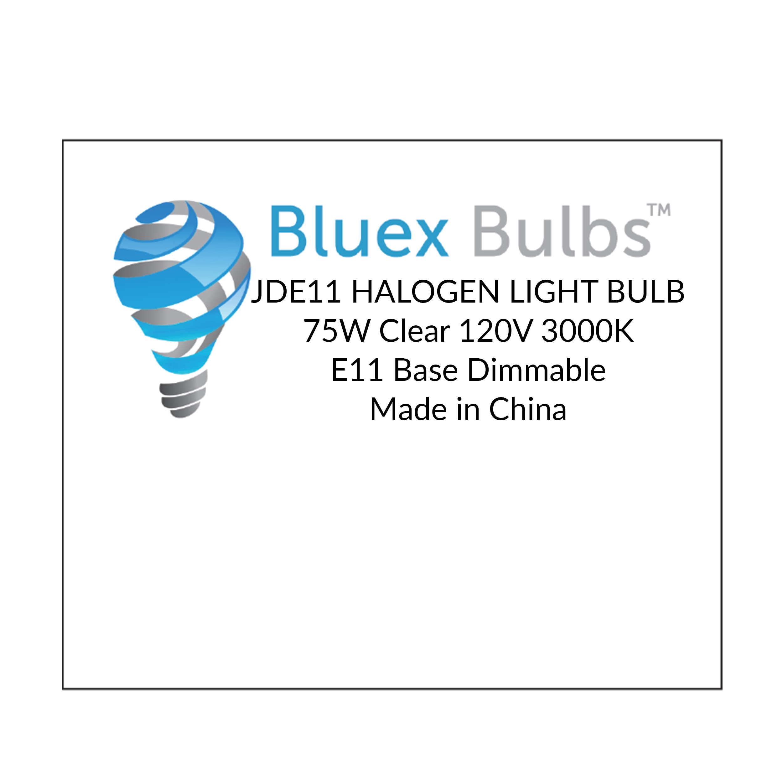 Bluex Bulbs E11-75W-CLEAR Specialty-Light-Bulbs - View #6