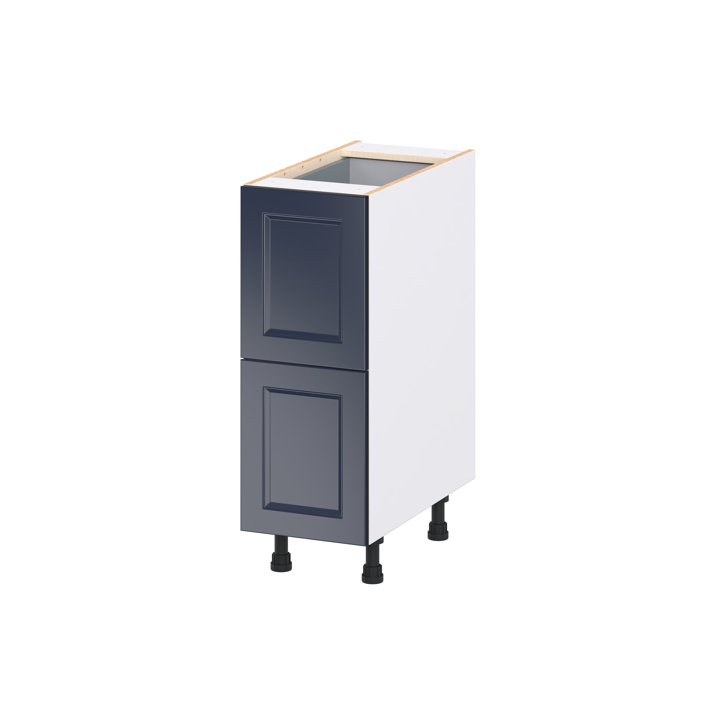 Hugo&Borg DSB2D12I1-LO Lorette 12-in W x 34.5-in H x 24.5-in D Navy Blue 3 -Drawers Drawer Base Fully assembled Cabinet Recessed Panel Shaker