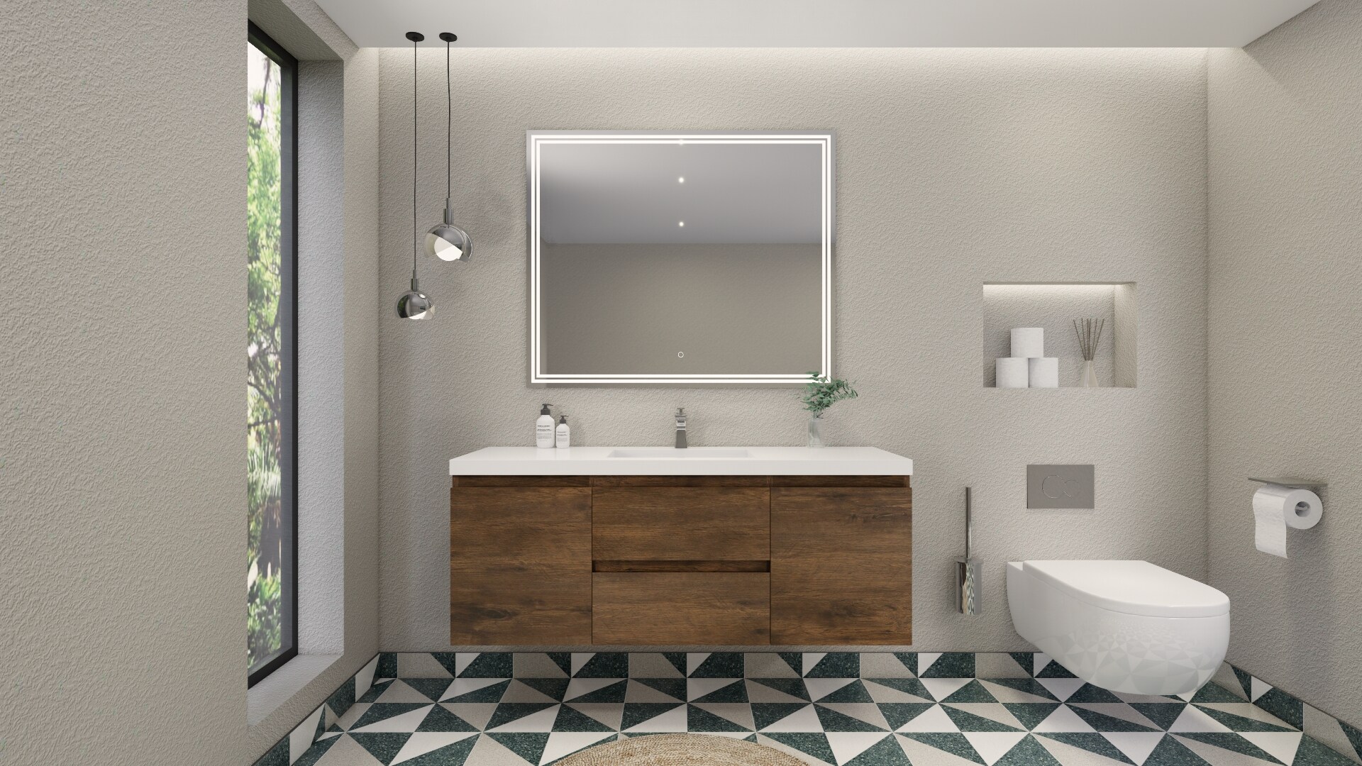 Moreno Bath MOB60S-RW Bath-Vanity-Combo - View #6
