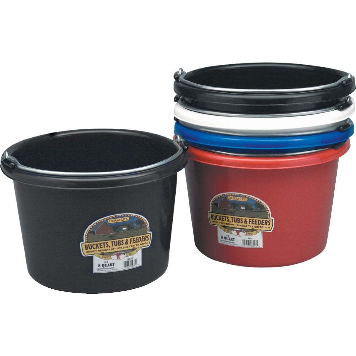 Tuff Stuff 8-Quart Round Utility Bucket Blue in the Buckets department ...