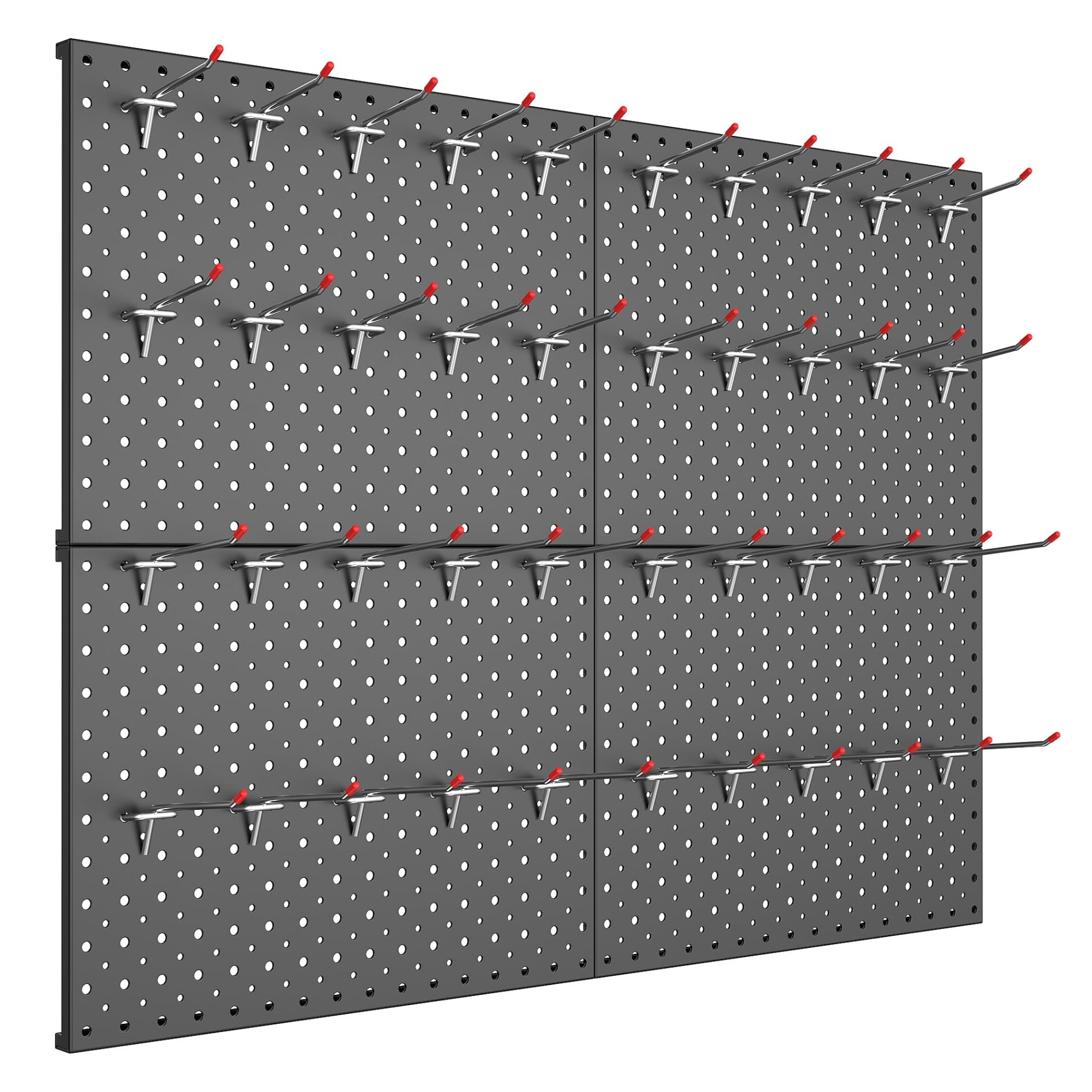 Vrbgify Metal Pegboard Panels Modular Wall Mounted Tool Organizer for ...