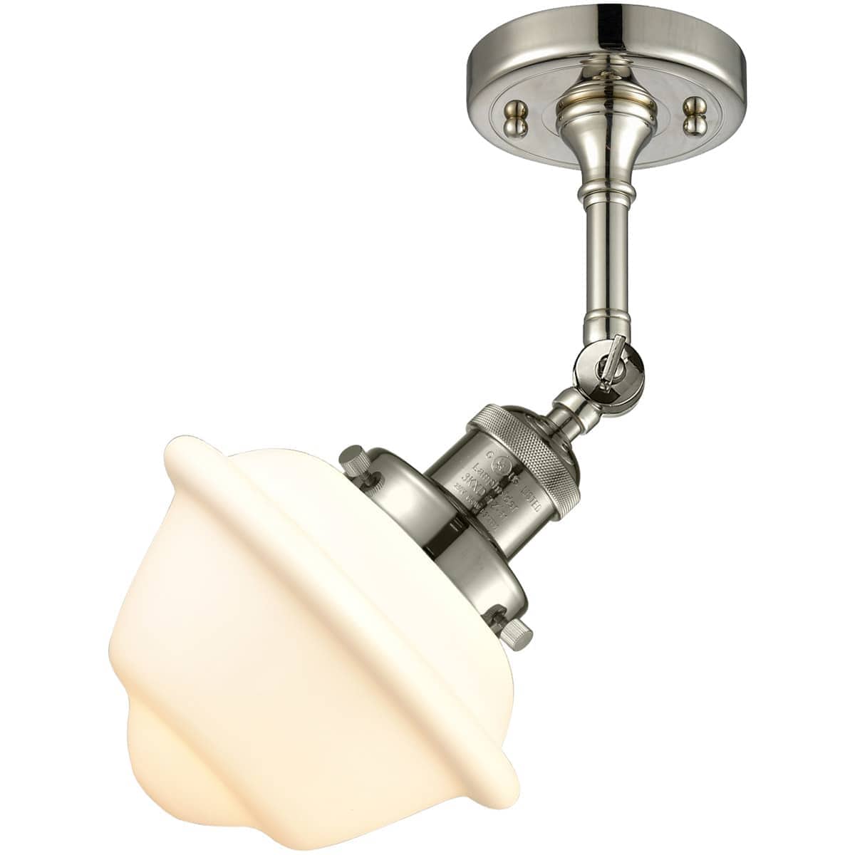 Innovations Lighting 1354849 201F-PN-G531-LED Franklin Restoration Small Oxford