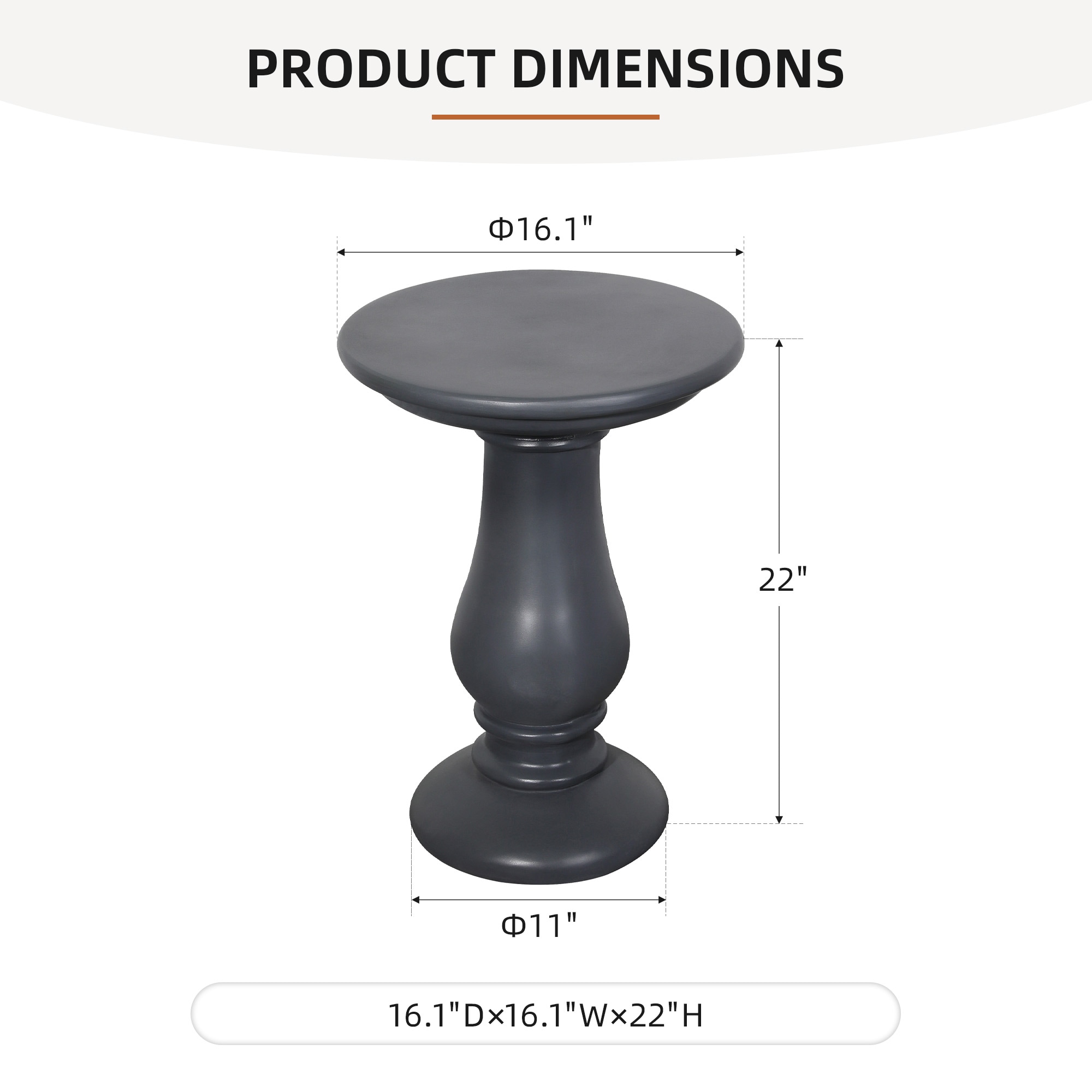 Patio Watcher LS-TA-RO-DK End-Tables - View #3