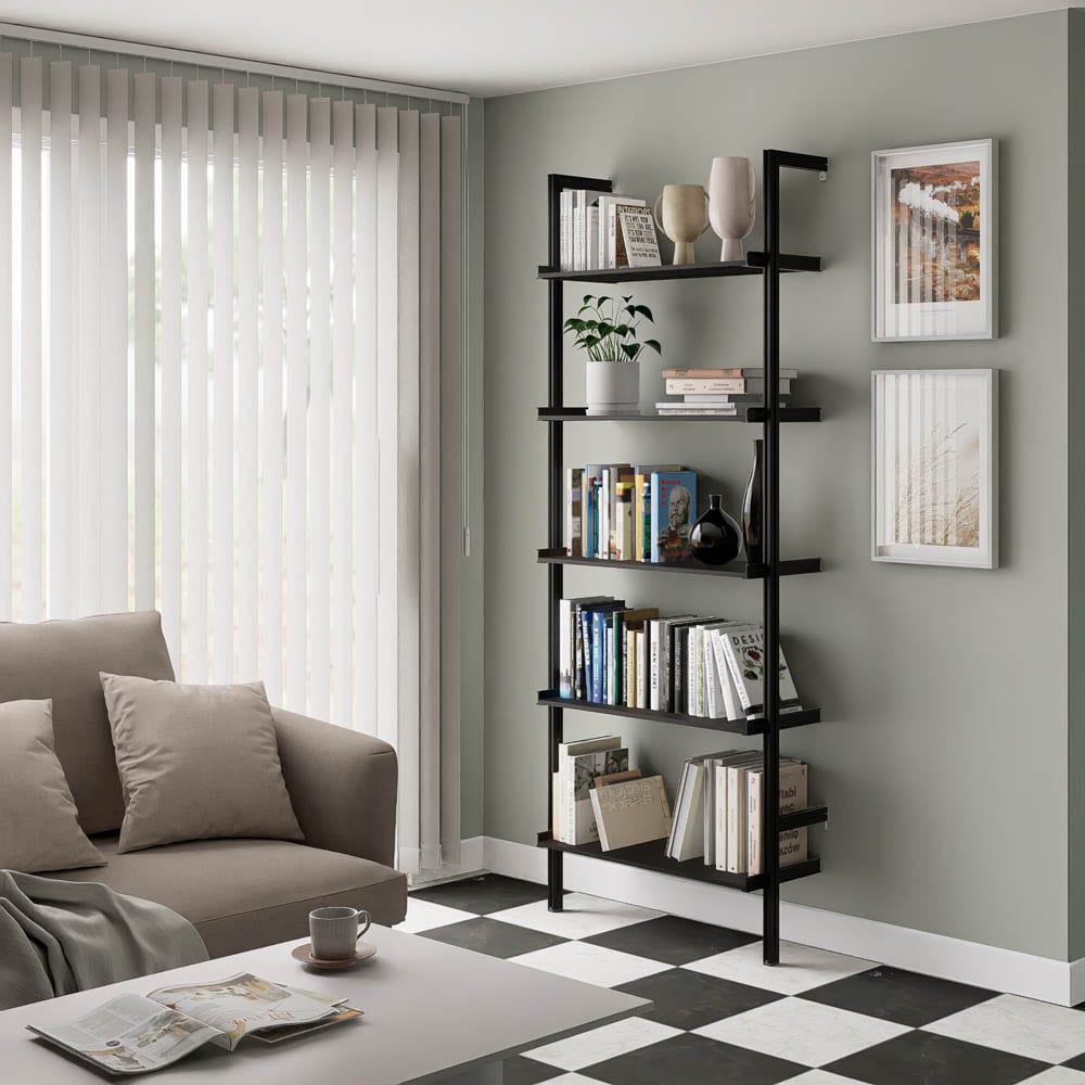 Modern Shelving ALUMPAL-1231-BB Wall-Mounted-Shelving - View #2