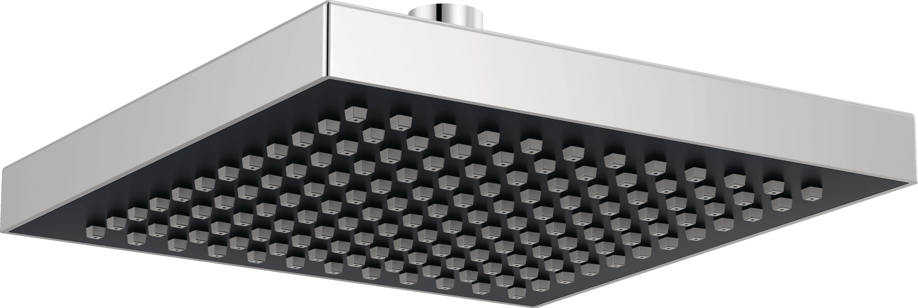 Delta RP50841 Universal Showering Components 1.0 -Spray Chrome 8.0-in Square Fixed Rain Shower Head 2.5 GPM