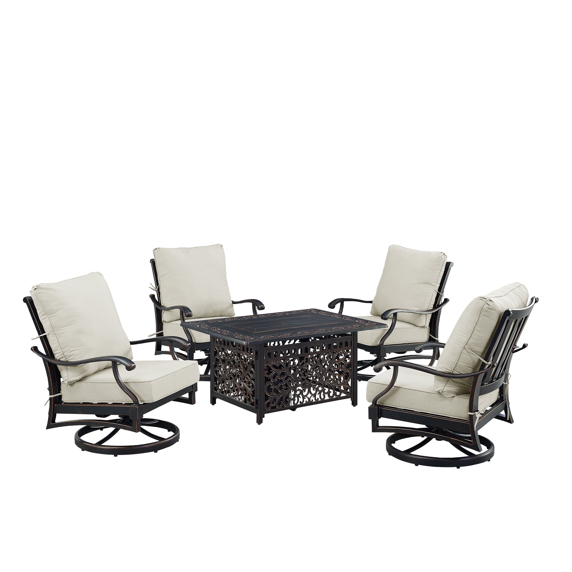 Oakland Living SHAO4CHCABOSLGCUA Patio-Conversation-Sets - View #4