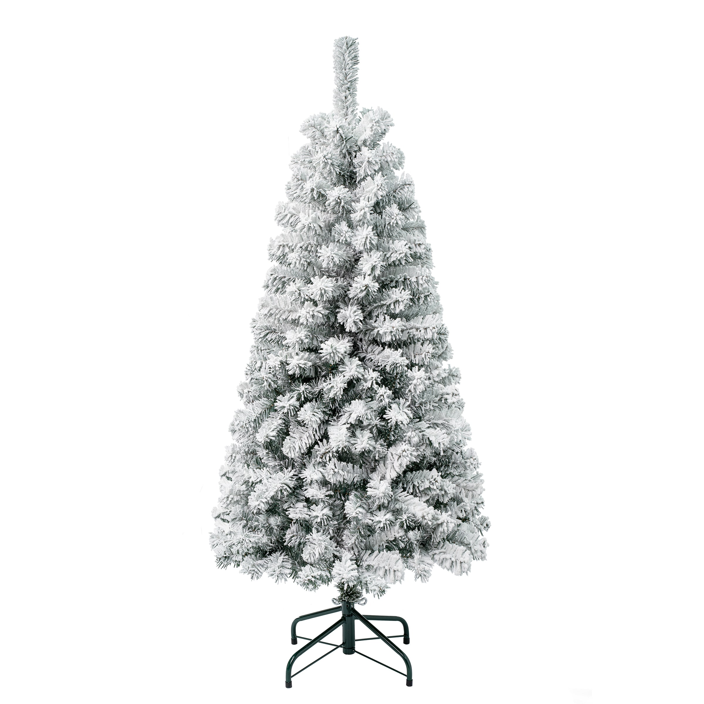 National Tree Company AC100-500-45F 4.5-ft Slim Flocked Artificial Christmas Tree