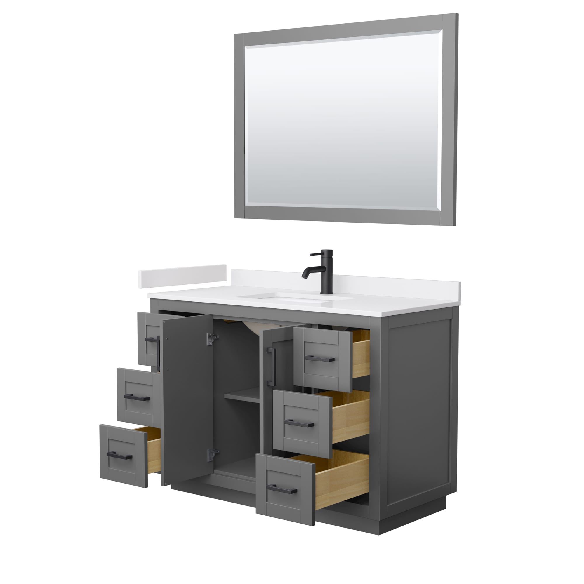 Wyndham Collection WCF292948SGBWCUNSM46 Bath-Vanity-Combo - View #3