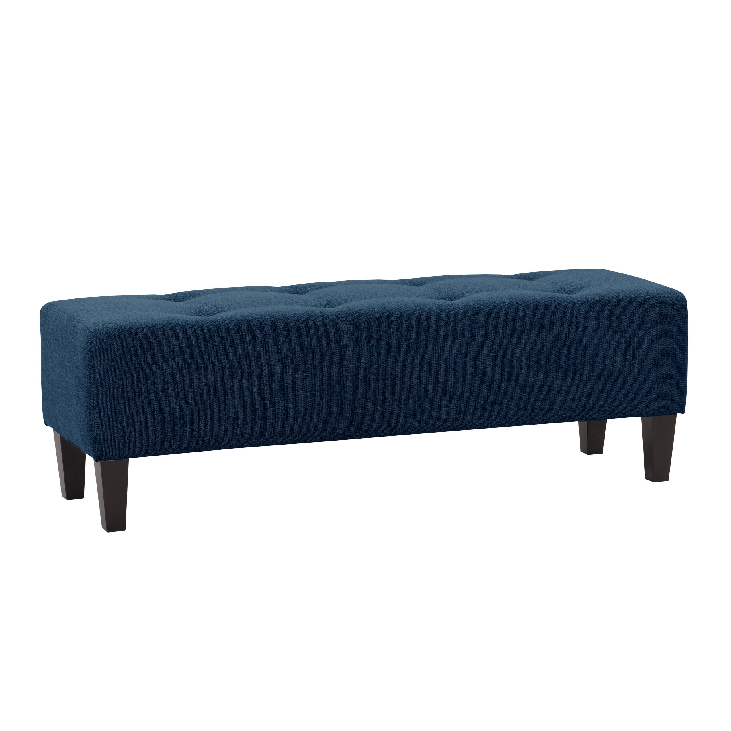 CorLiving LBT-003-O Rosewell Modern Navy Blue Accent Bench 52-Inches x 17-Inches x 16-Inches