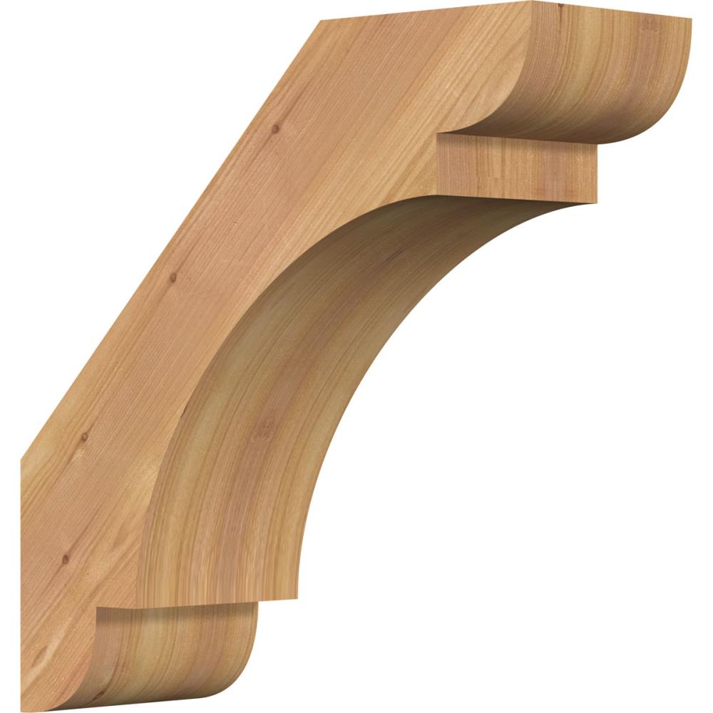 Ekena Millwork BRC06X16X16OLY00SWR 5-1/2-in x 16-in x 16-in Western Red Cedar Wood Olympic Smooth Knee Brace