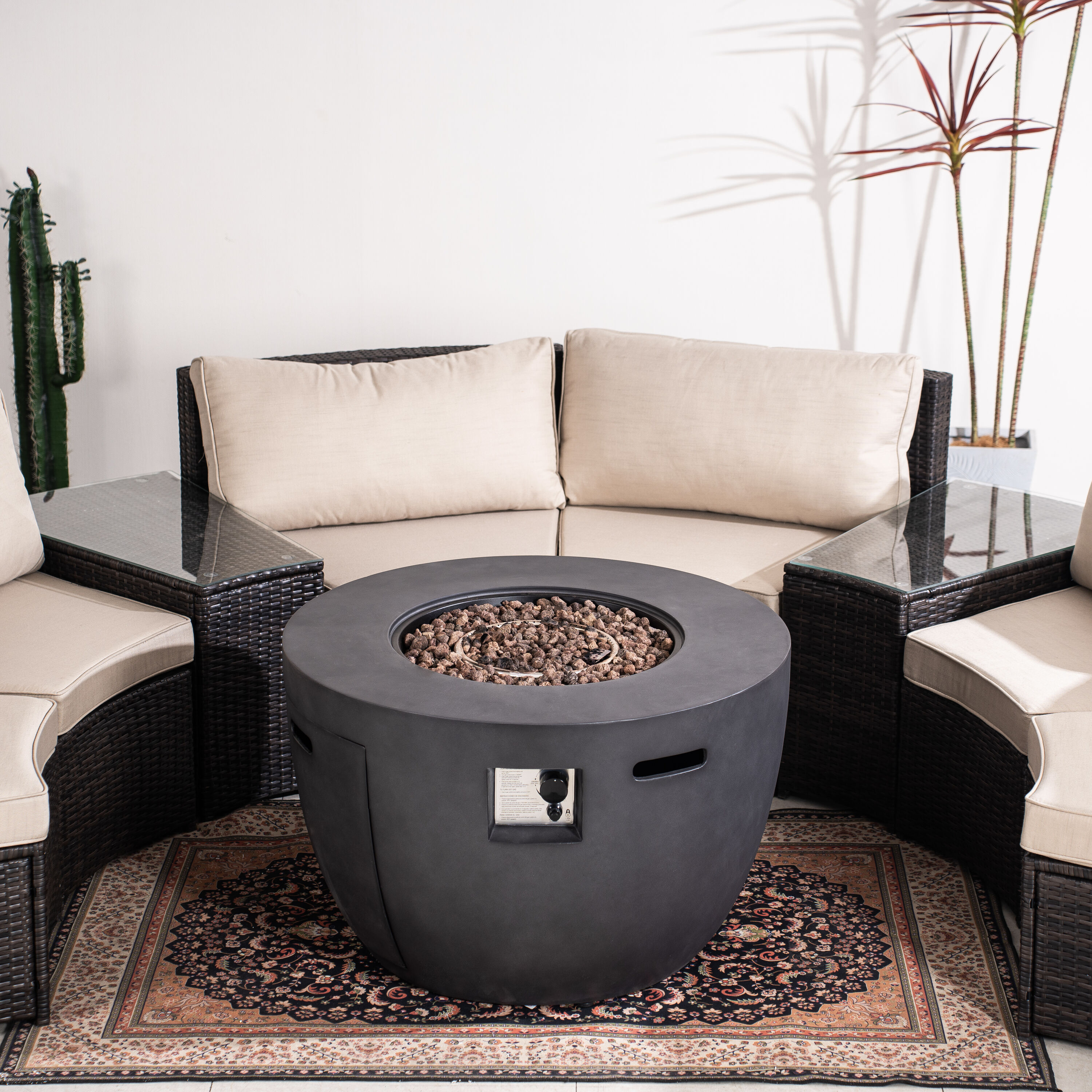 Direct Wicker DWG-2160DG1205BR Patio-Conversation-Sets - View #5